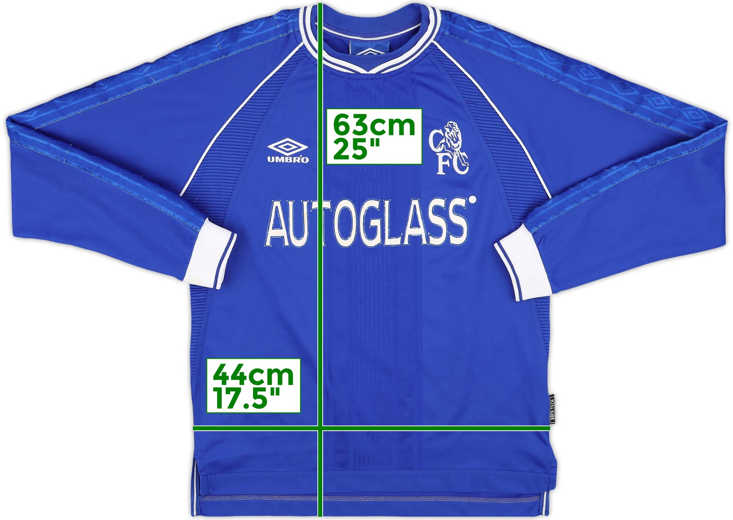 1999-01 Chelsea Home L/S Shirt - 7/10 - (Y)