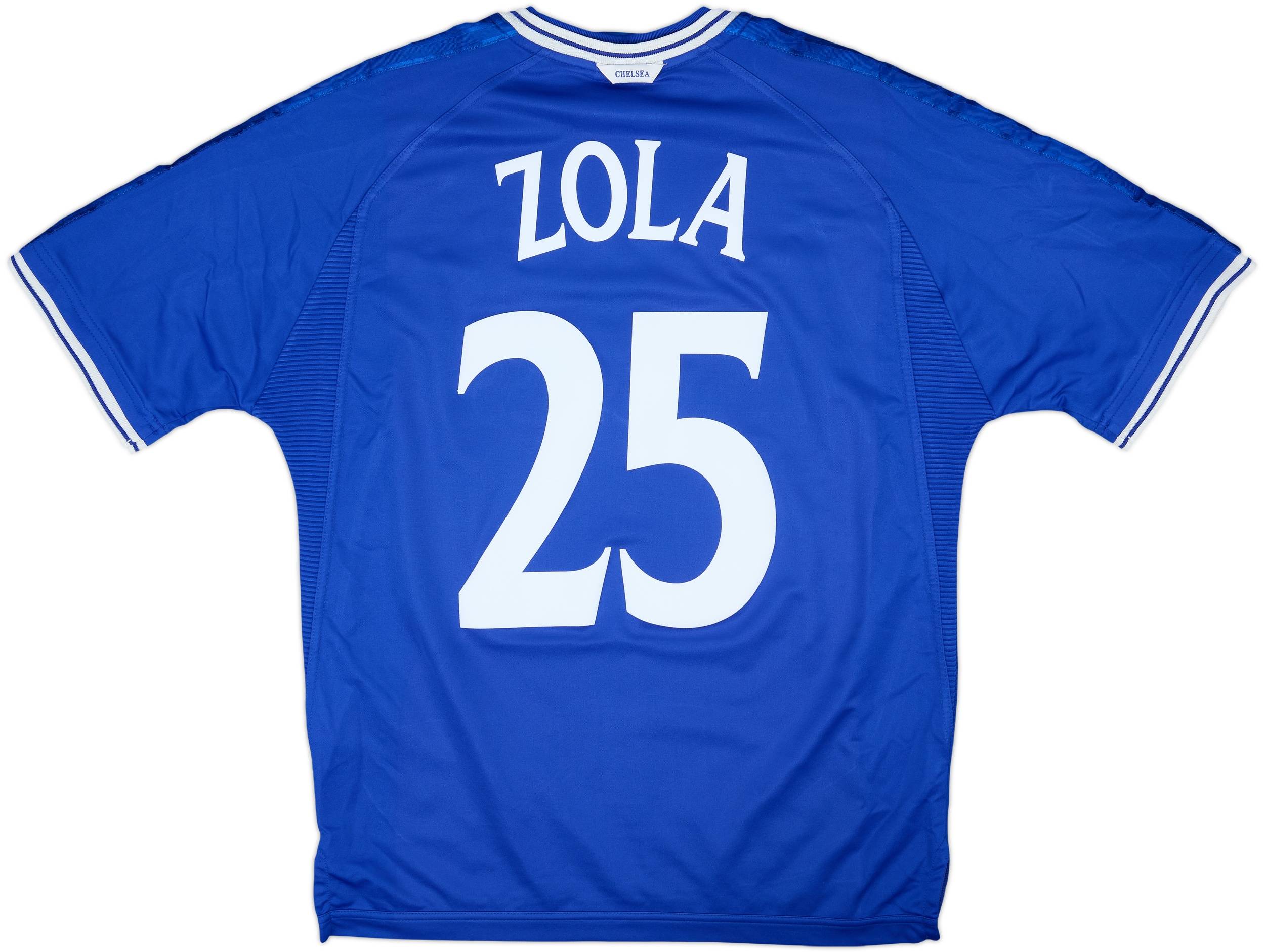 特別オファー 1999-01 Chelsea Home Shirt Zola #25 - 6/10 - (L) ウェア