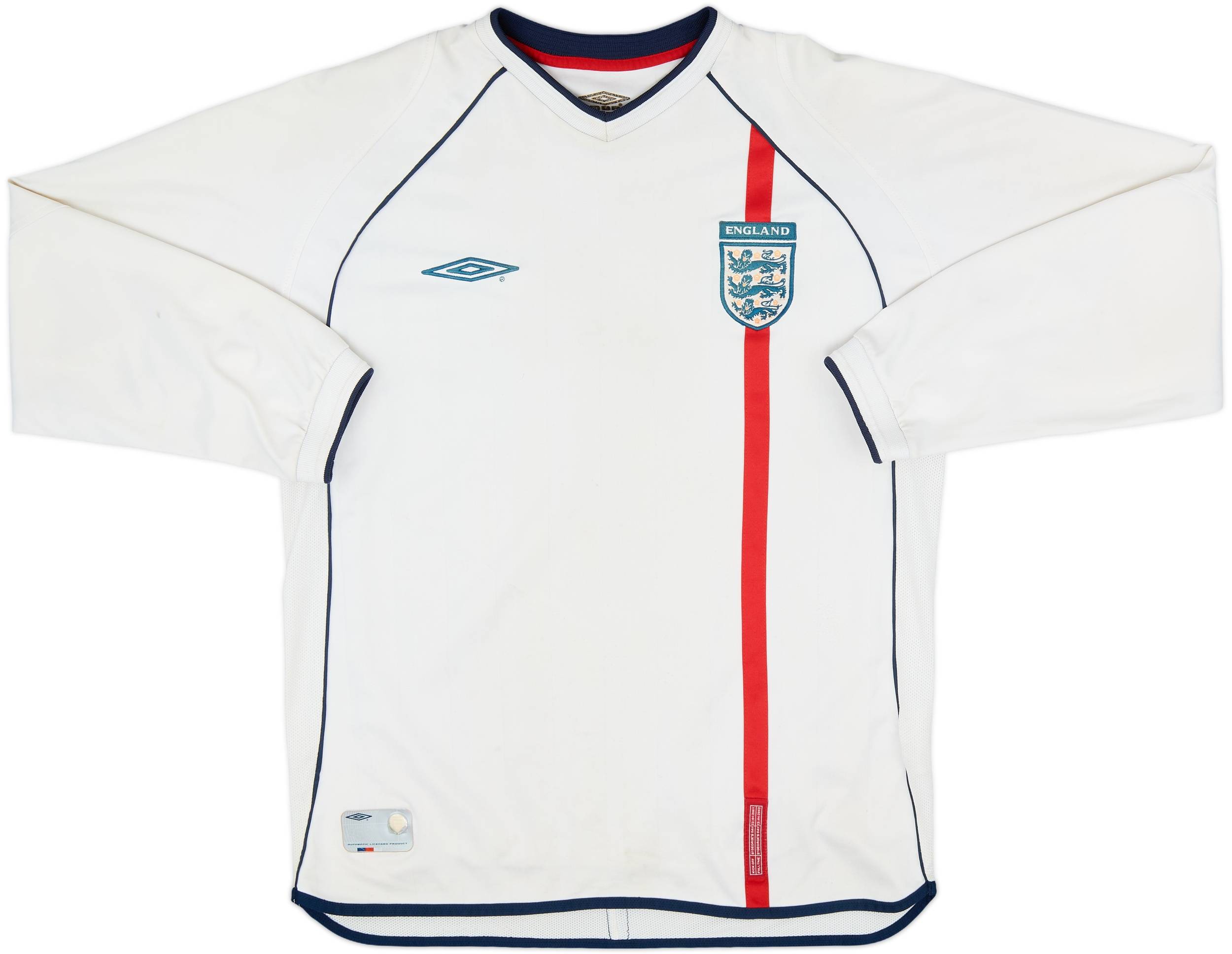 UMBRO】2001-03 イングランド代表ユニフォーム（Lsize） - ウェア