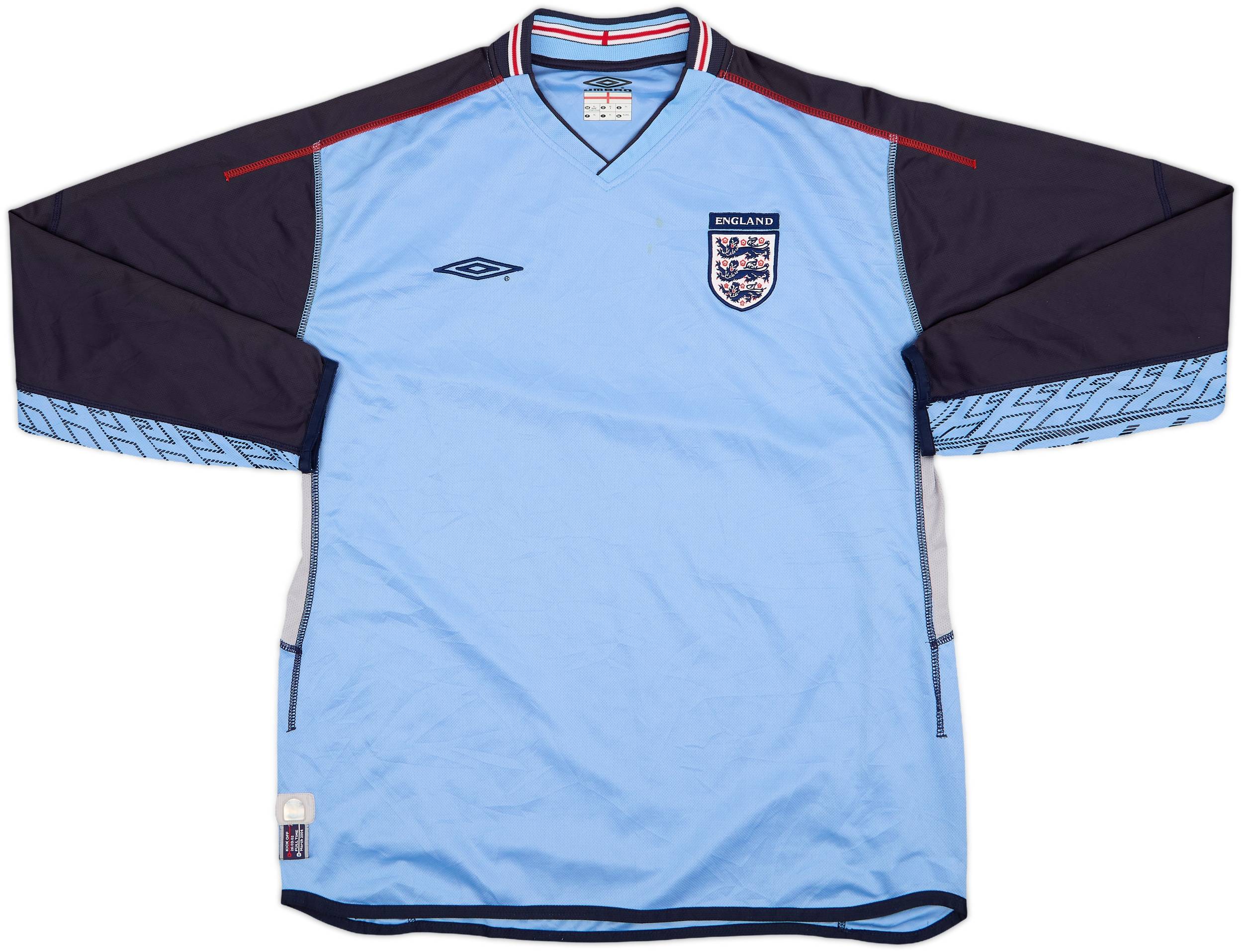 アンブロ　イングランド代表　2002 GKユニフォーム 2002-03 England GK Shirt - 7/10 - (XL)