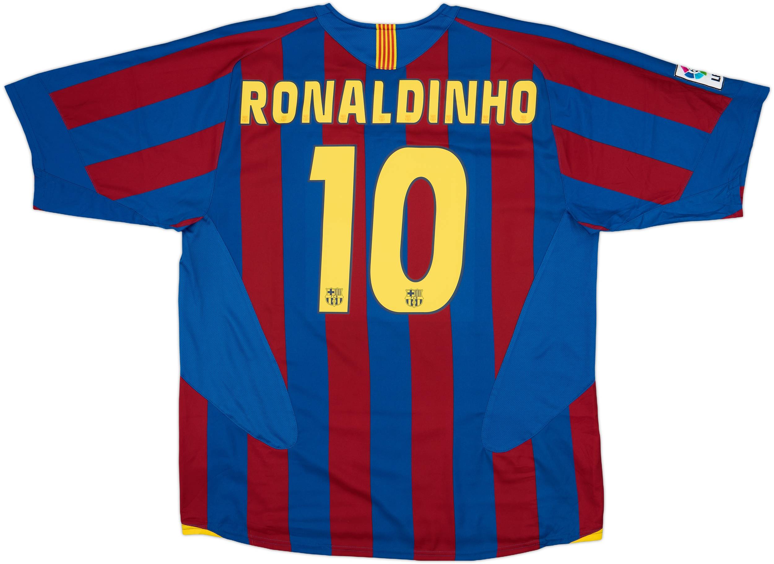 2003-04 Barcelona Home Shirt Ronaldinho #10 - 7/10 - (XL)