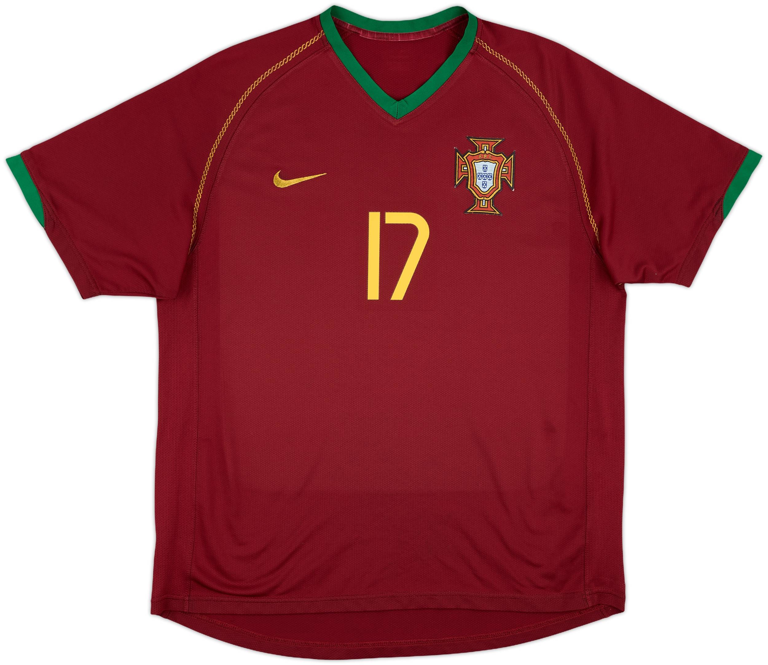 2006-08 Portugal Home Shirt C.Ronaldo #17 - 8/10 - (L)