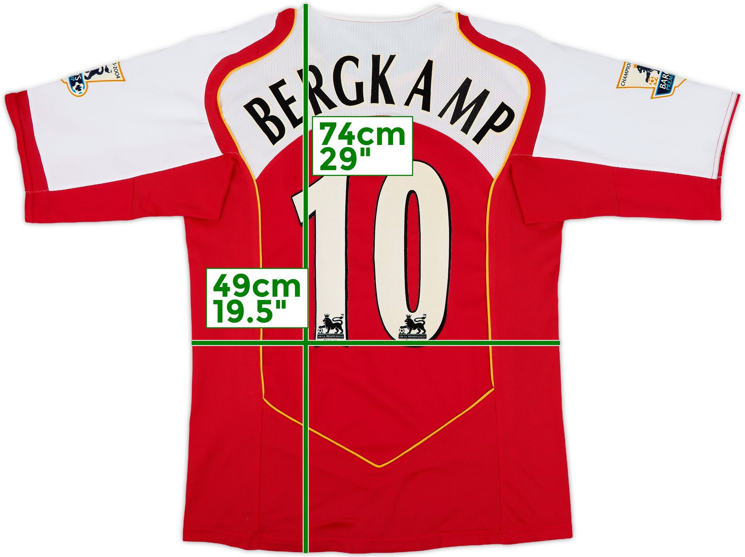 2004-05 Arsenal Home Shirt Bergkamp #10 - 10/10 - (M)