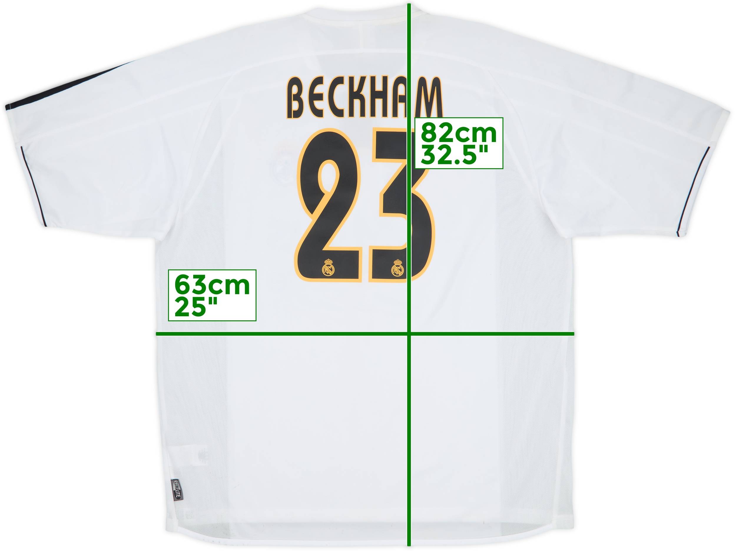 未使用品】04-05 レアルマドリード ユニフォーム BECKHAM 23