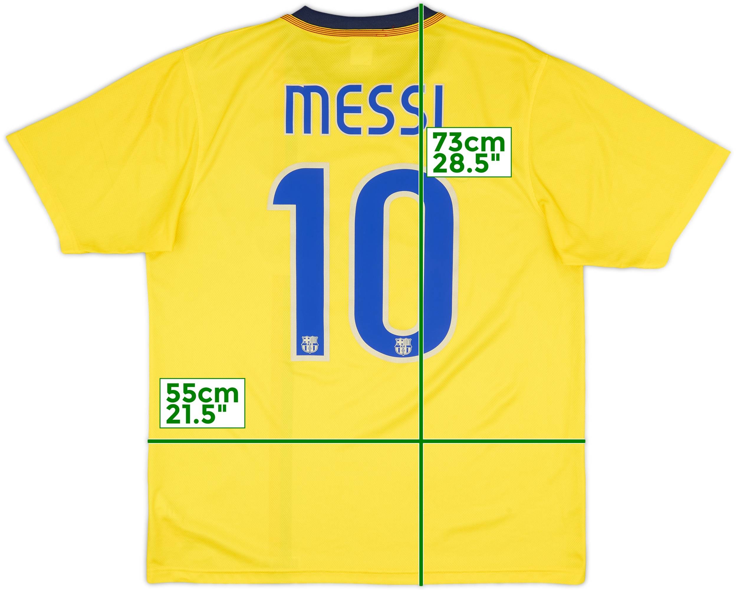 FC Barcelona Messi 10 イエローシャツ 2020-21 Barcelona Fourth Shirt Messi #10 (S)