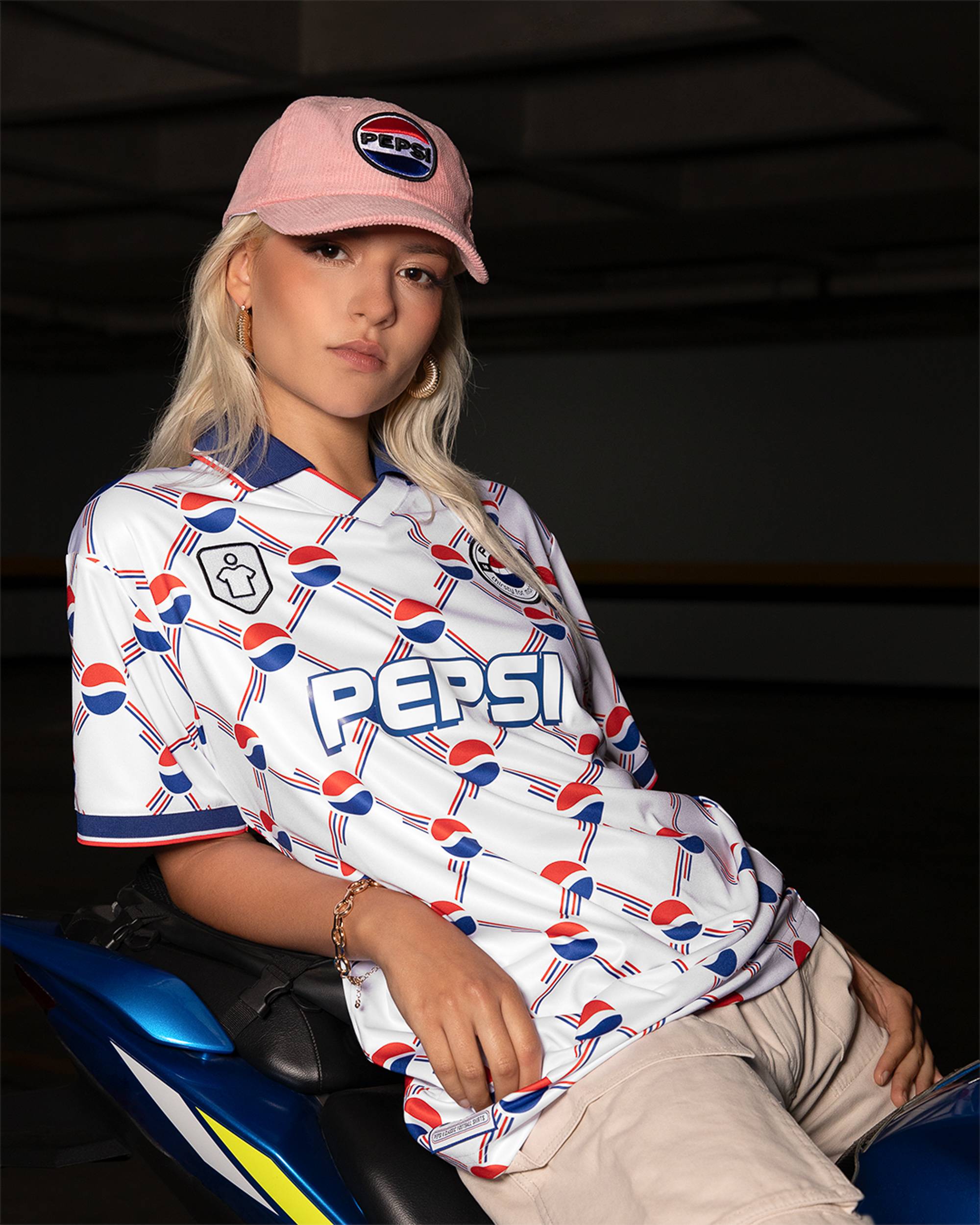 [NFL X PEPSI] Pepsi Football T-shirt ★すぐ品切れ★ NFL X PEPSI] Pepsi Football T-shirt ☆すぐ品切れ☆ (Tシャツ