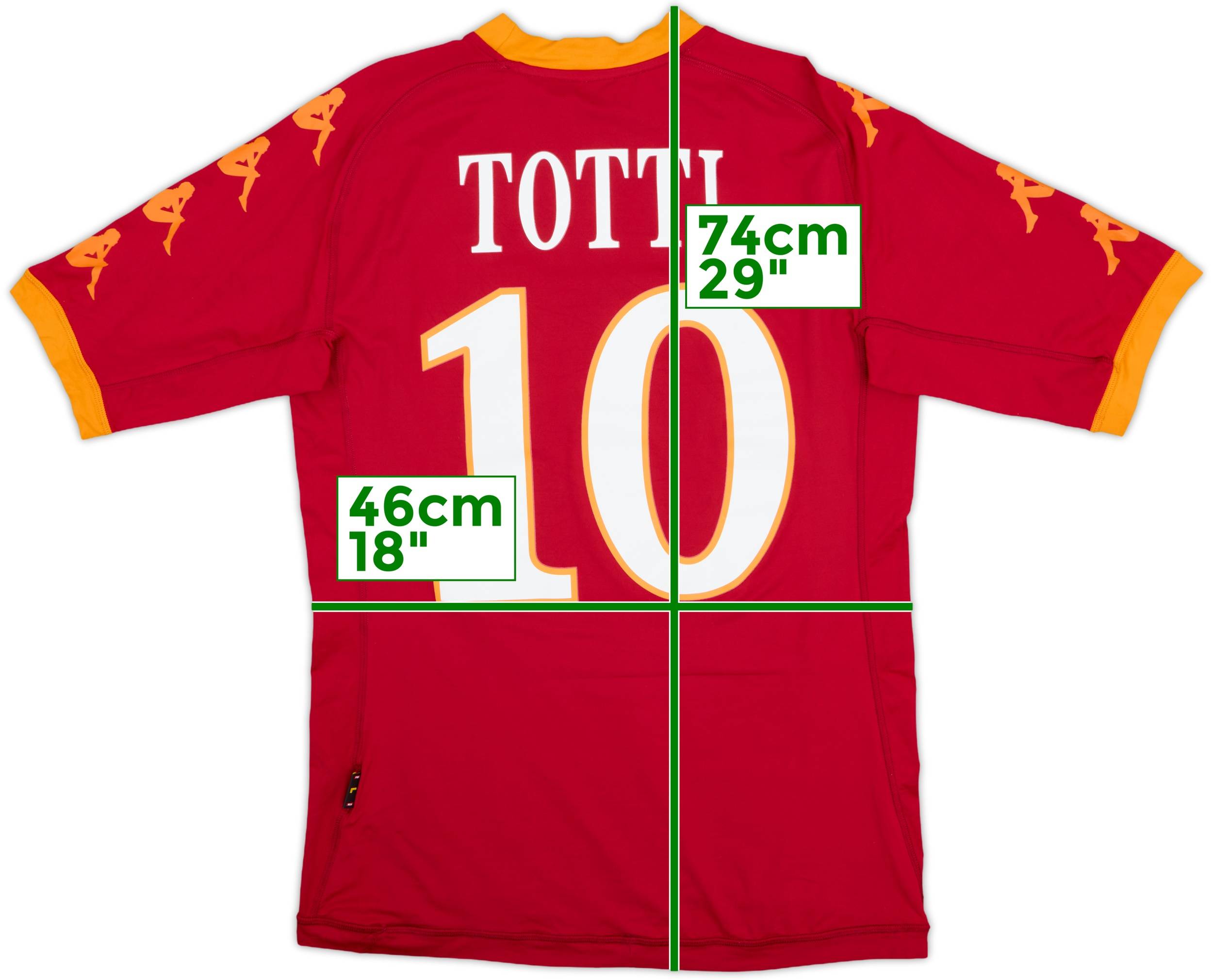 【初売り】 Shirt Home Roma 2010-11 Totti (L) - 9/10 - #10 ウェア
