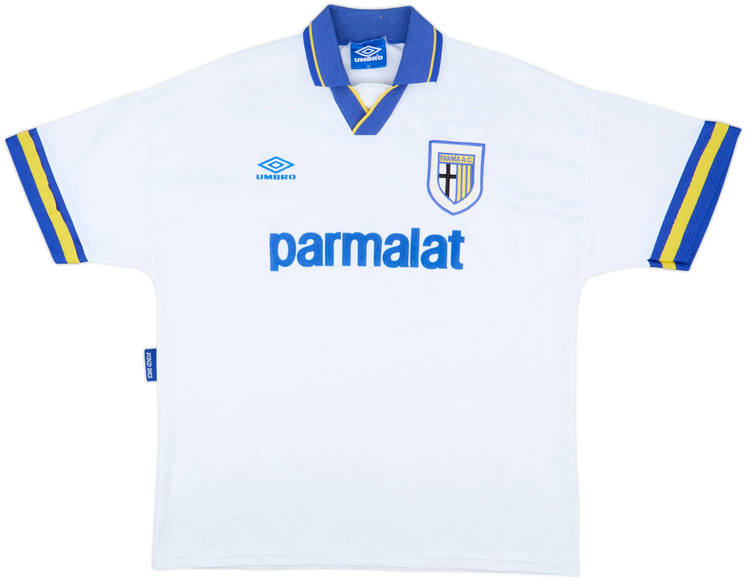 【正規品質保証】 Parma 1993-95 Home (XL) - 8/10 - Shirt ウェア