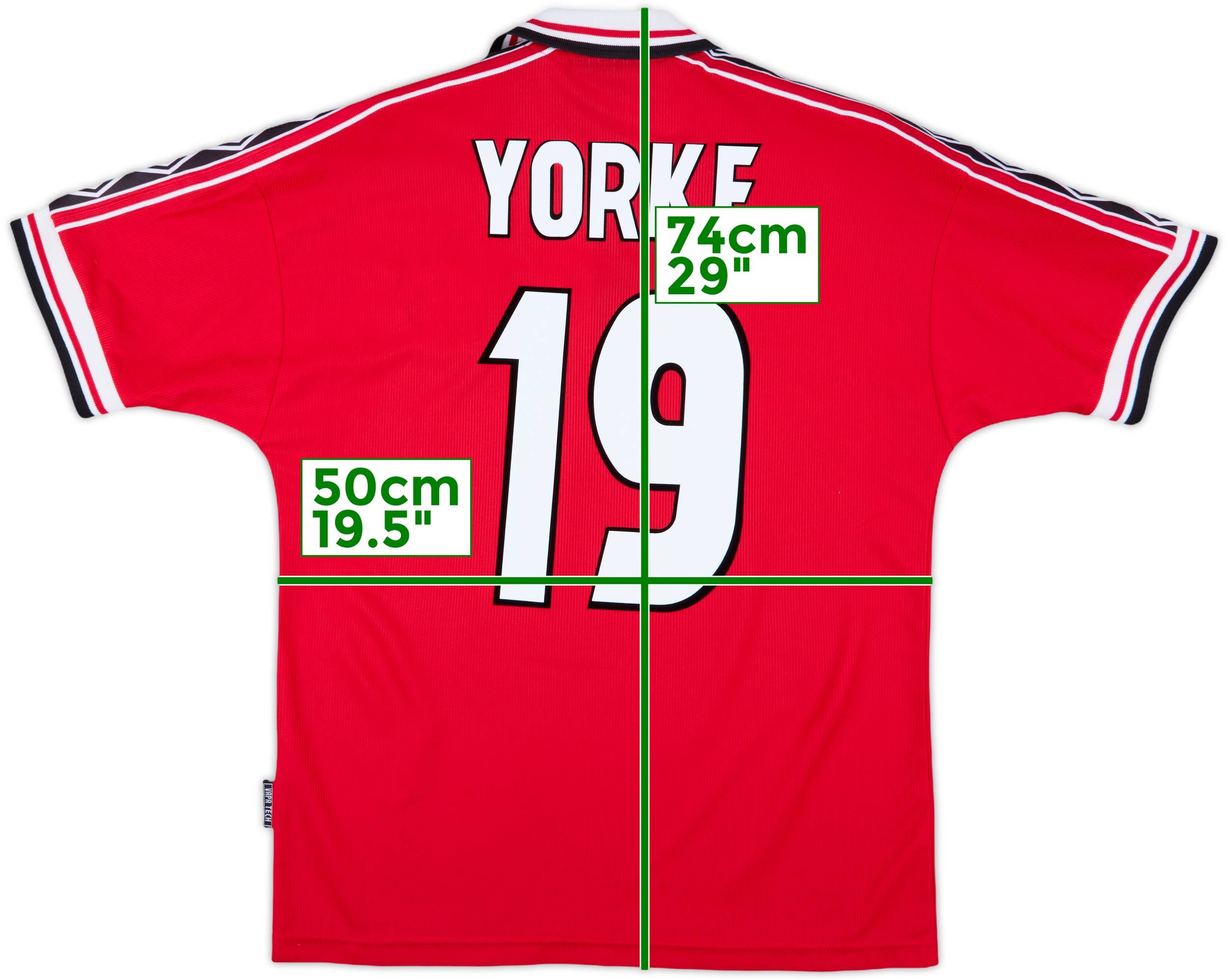 何でも揃う Manchester 1998-00 United (M) - 8/10 - #19 Yorke Shirt Home ウェア