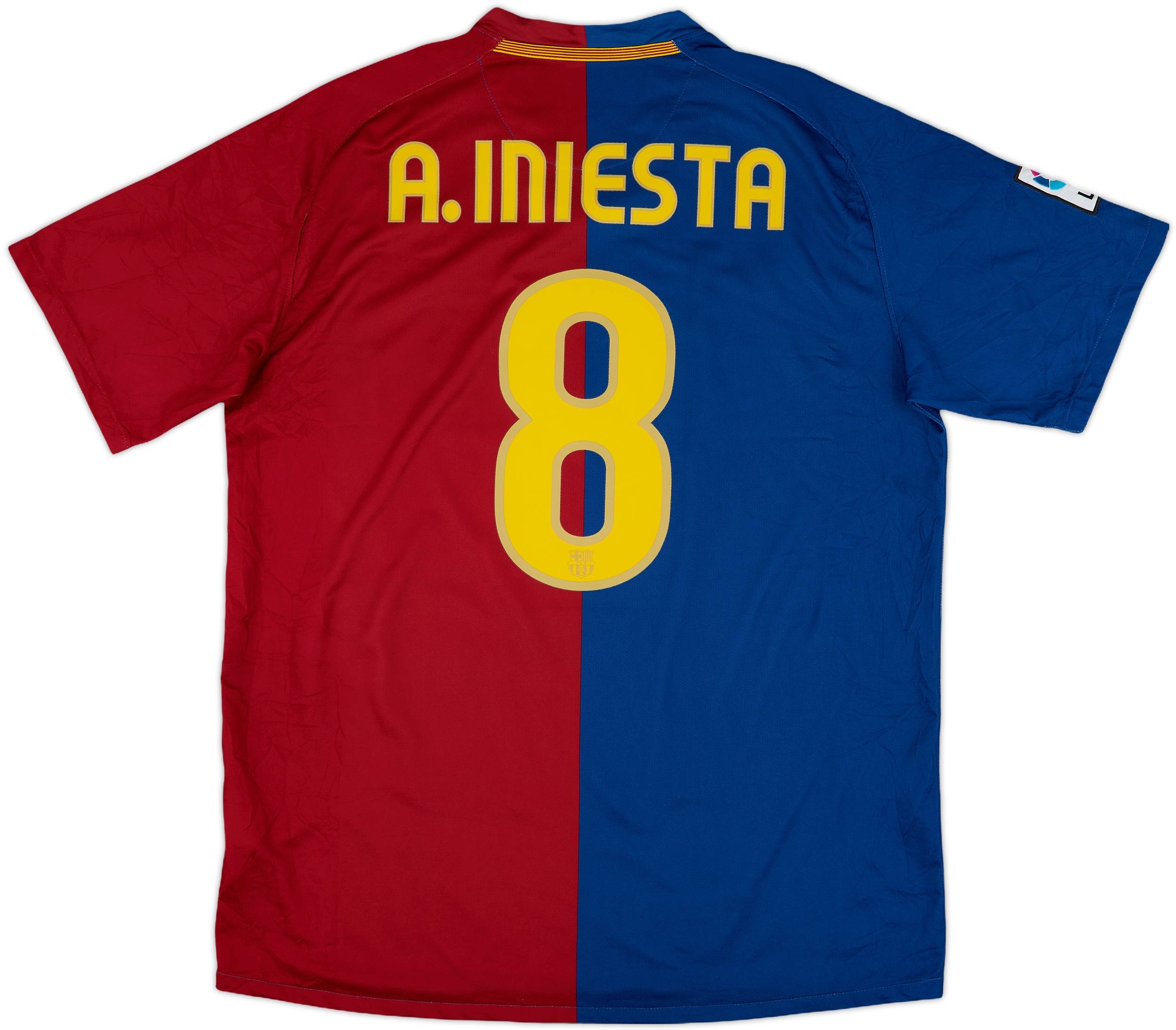 レビュー高評価のおせち贈り物 Home Barcelona 2008-09 Shirt (L) - 8/10 - #8 A.Iniesta ウェア