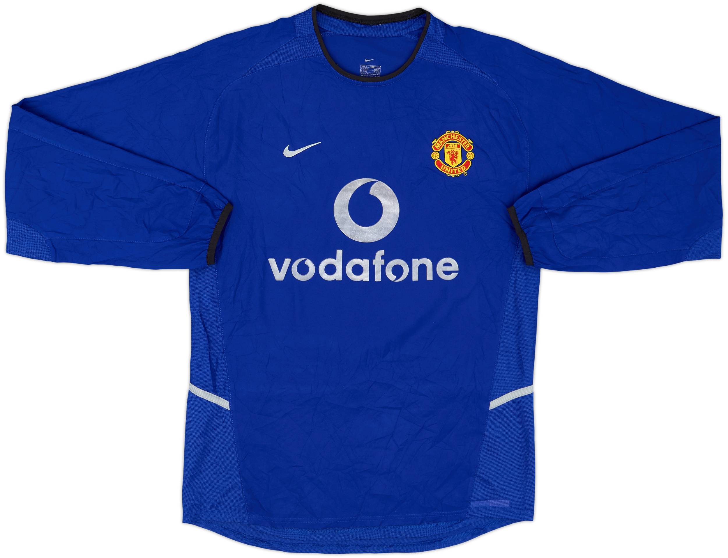 2002-03 Manchester United Third L/S Shirt Beckham #7 - 9/10