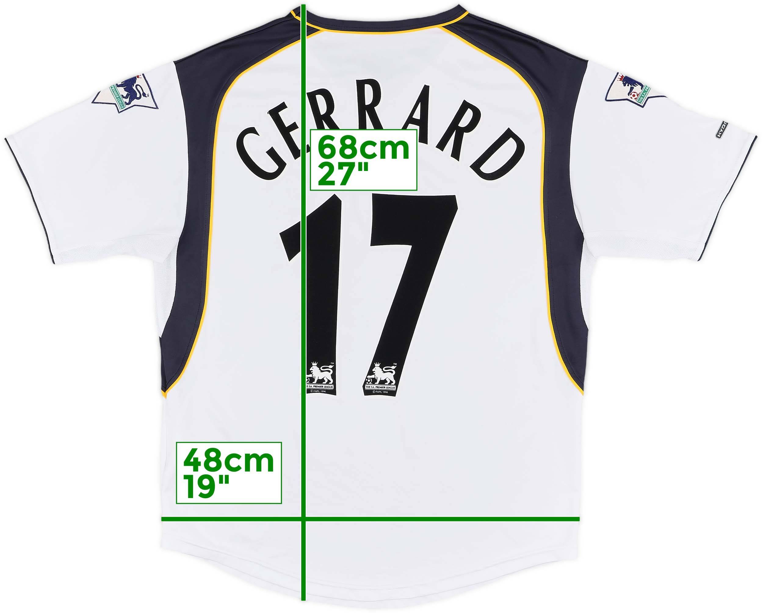 2001-03 Liverpool Away Shirt Gerrard #17 - 8/10 - (L)