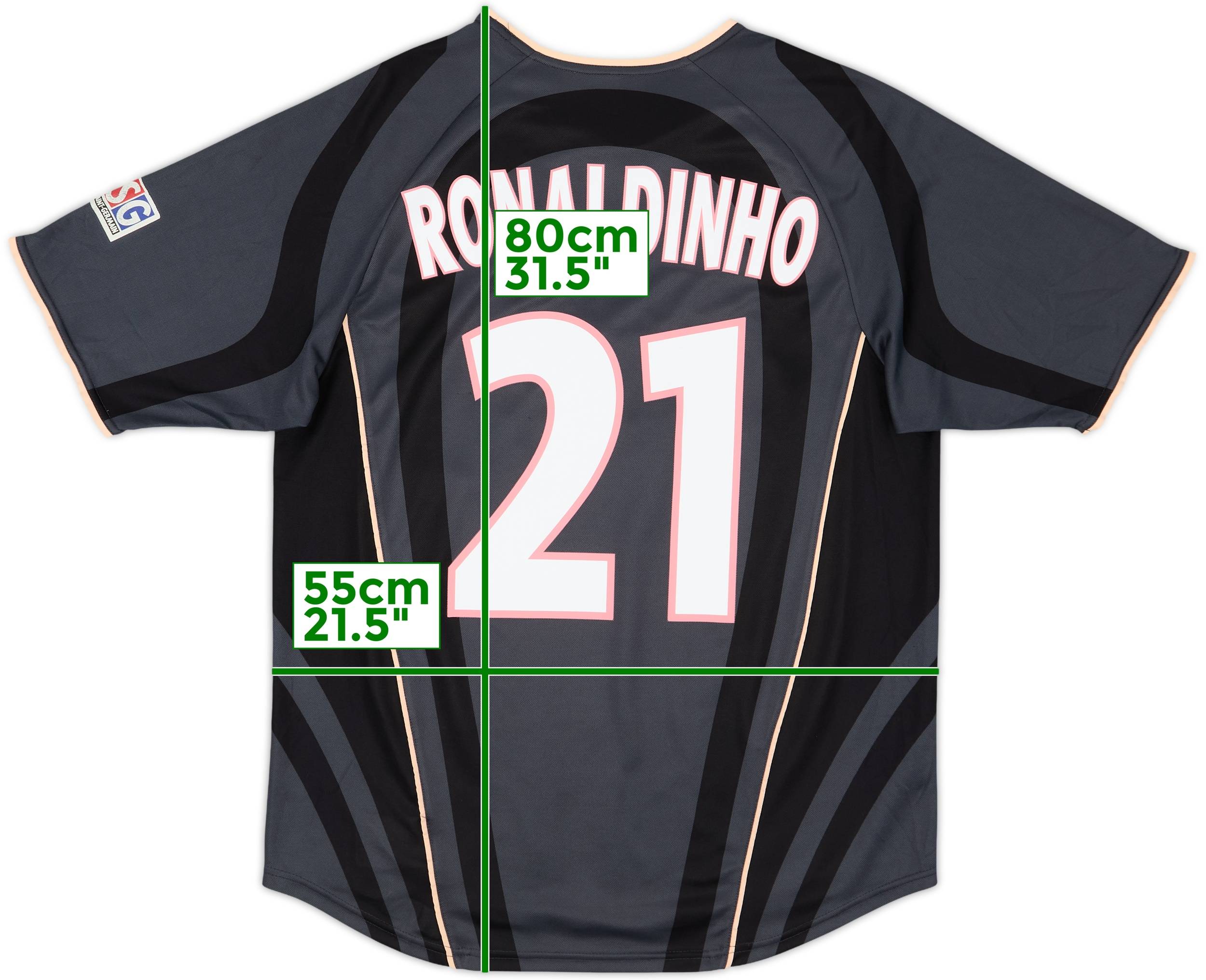 2001-02 Paris Saint-Germain Third Shirt Ronaldinho #21 - 8