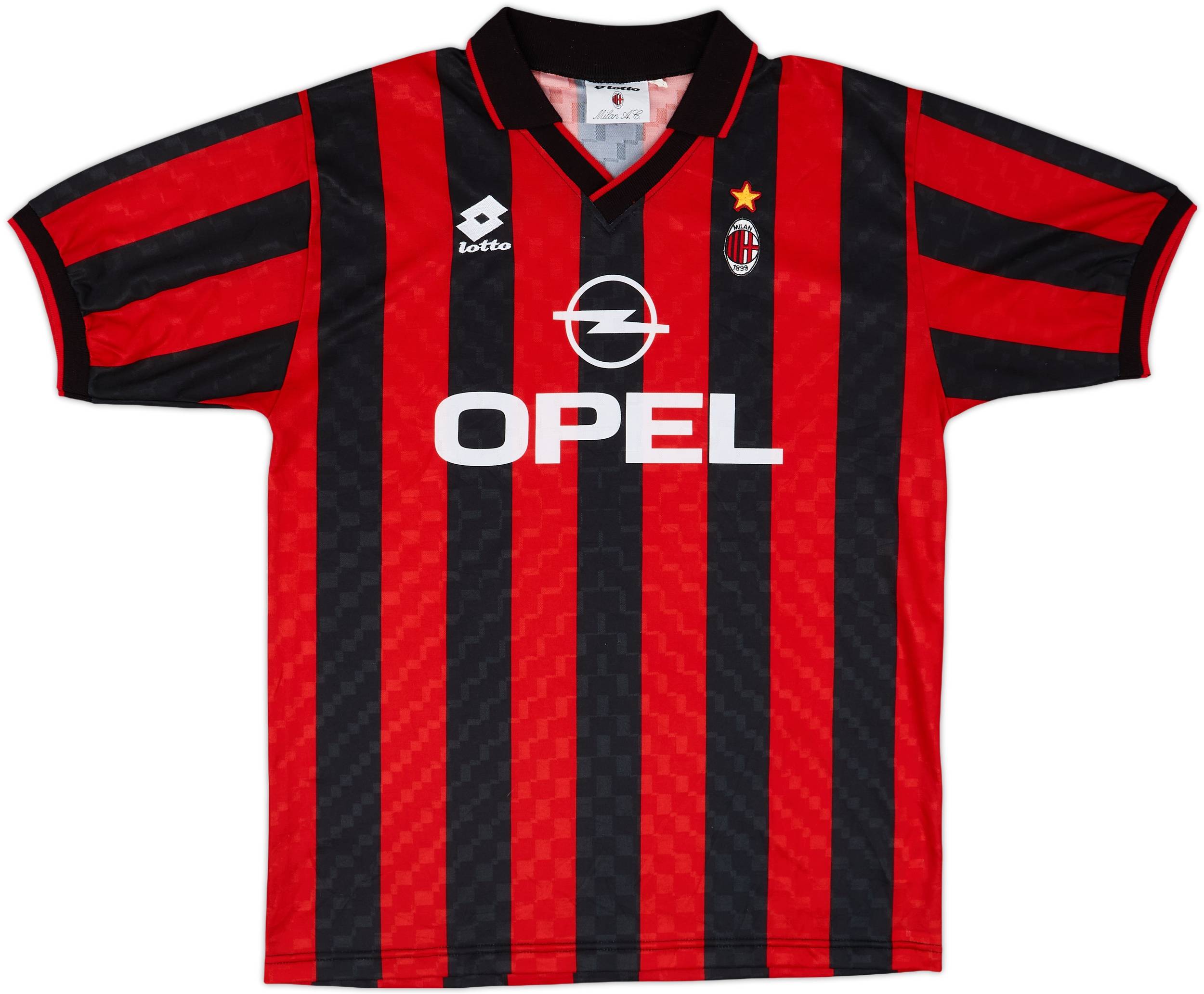 1995-96 AC Milan Home Shirt - 9/10 - (L)