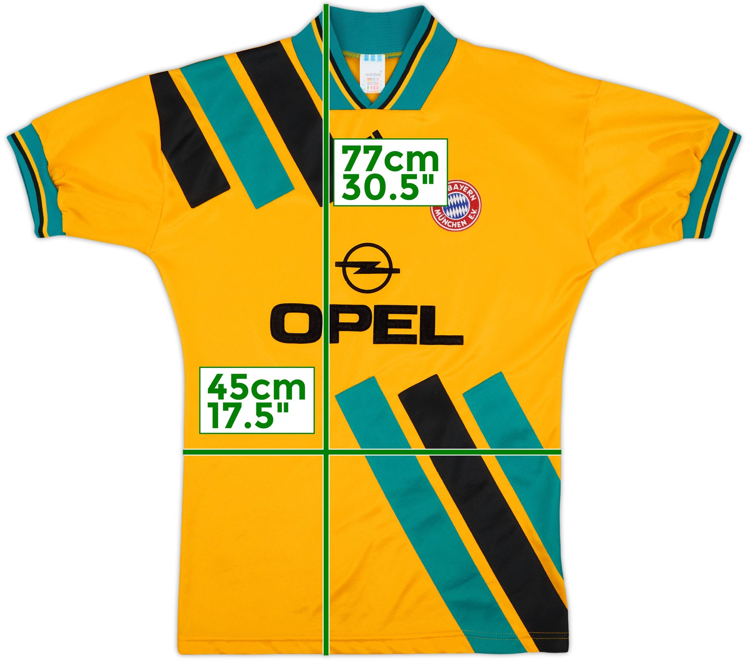 バイエルン 94/95 アウェイ ユニフォーム S バイエルン 94/95 アウェイ ユニフォーム S