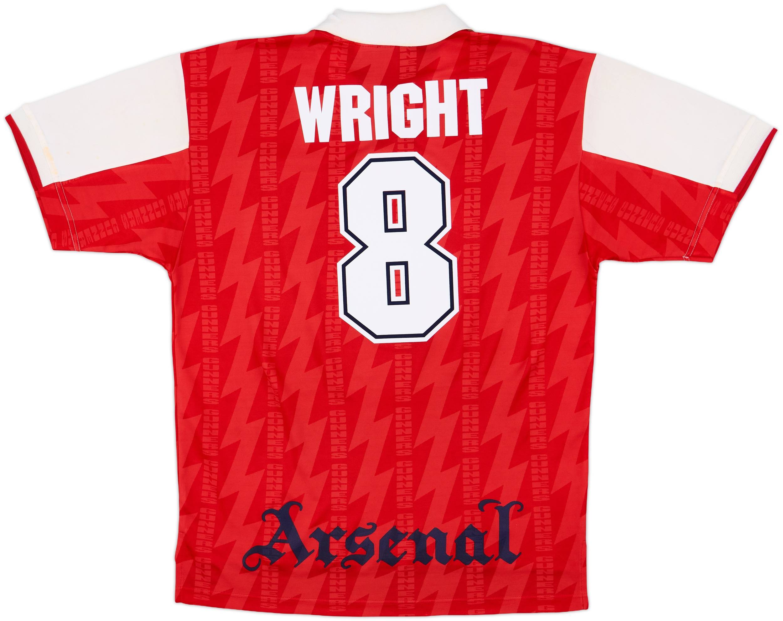 1994-96 Arsenal Home Shirt Wright #8 - 9/10 - (L)