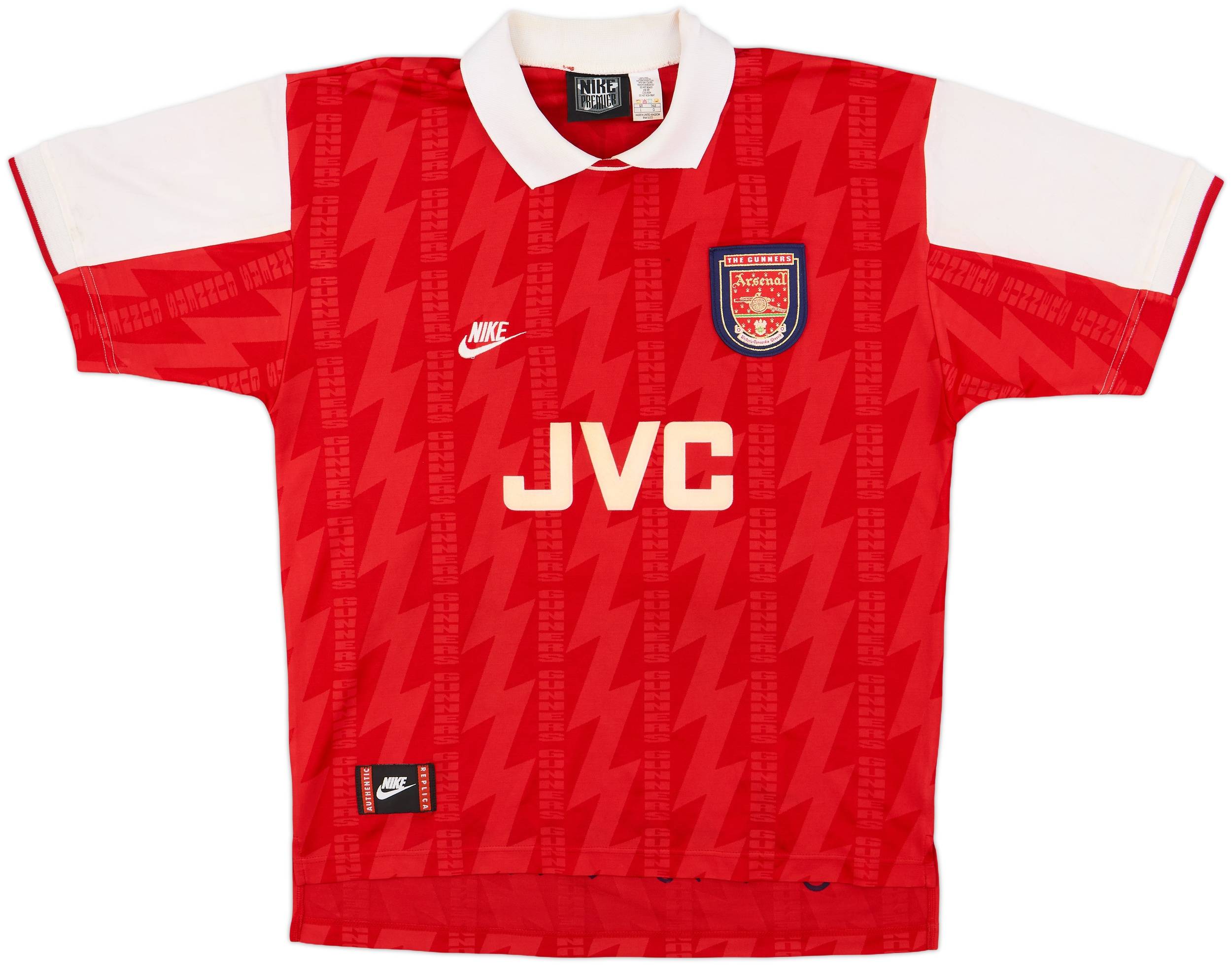 安価 #8 Wright Shirt Home Arsenal 1994-96 - (L) - 9/10 ウェア