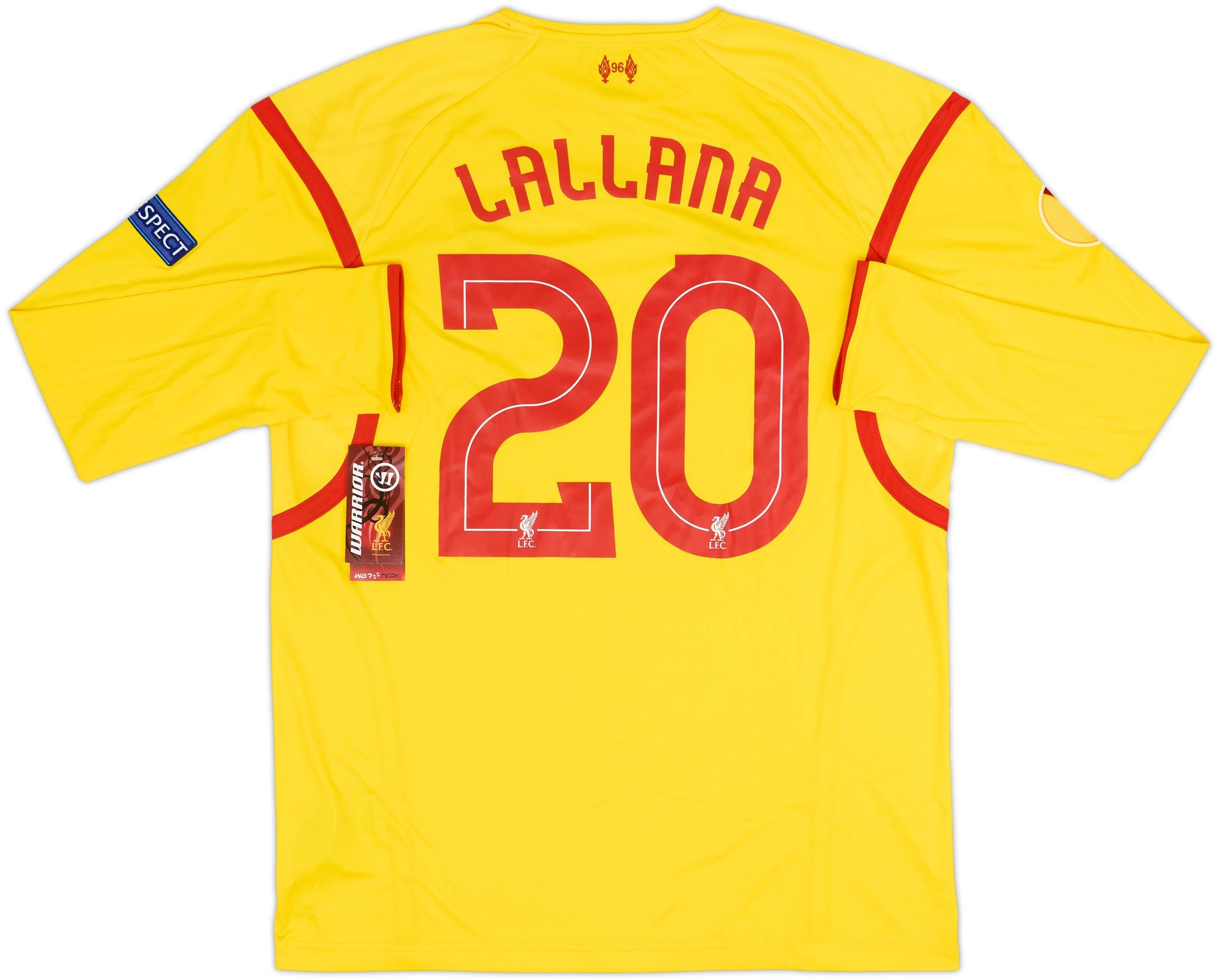 2014-15 Liverpool Away L/S Full Kit Lallana #20 (XL)