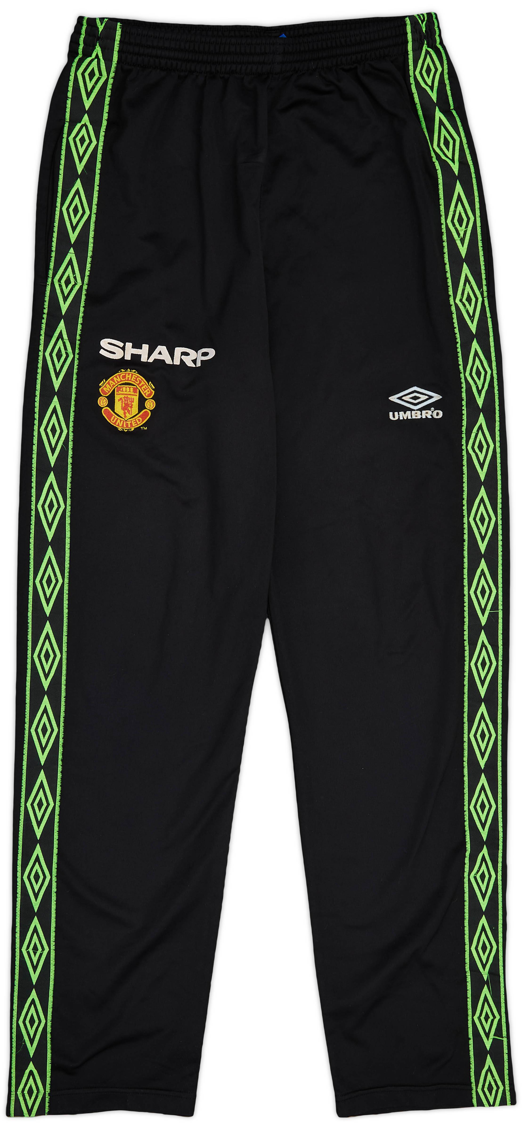 1998-99 Manchester United Umbro Track Pants/Bottoms - 8/10 - (M)