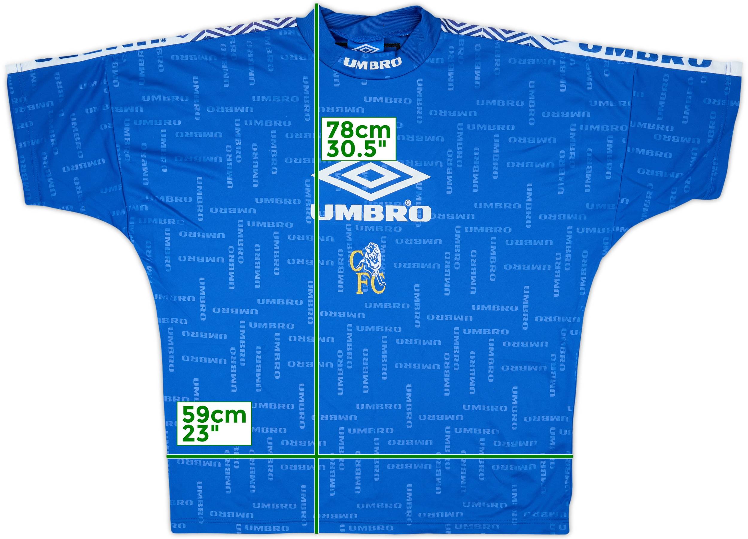 品多く 1996-97 (XXL) - 9/10 - Shirt Training Umbro Chelsea ウェア