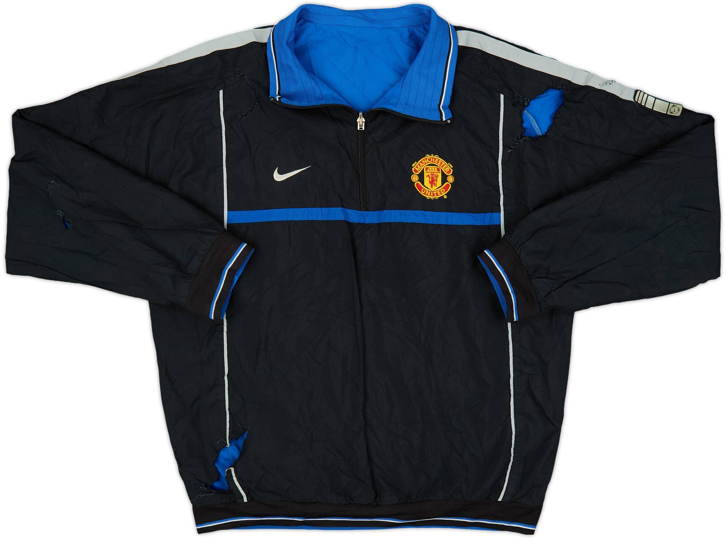 Nike Manchester United ピステ L 2002-03 Manchester United Nike Reversible 1/4 Zip Drill Top - 5/10