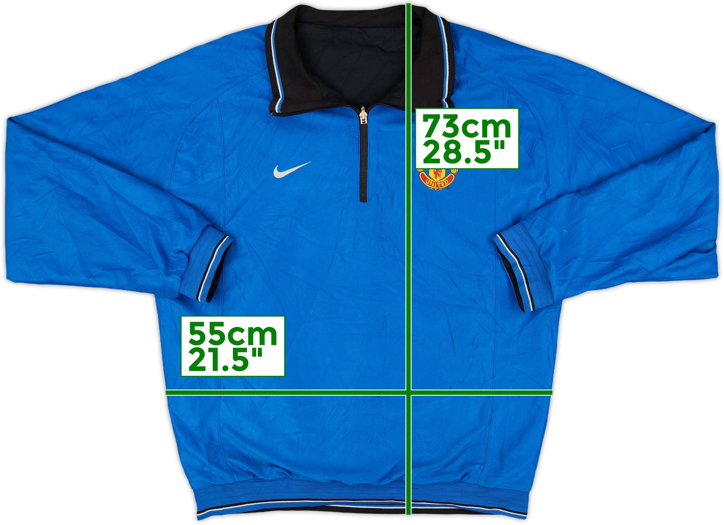 2002-03 Manchester United Nike Reversible 1/4 Zip Drill Top - 5/10