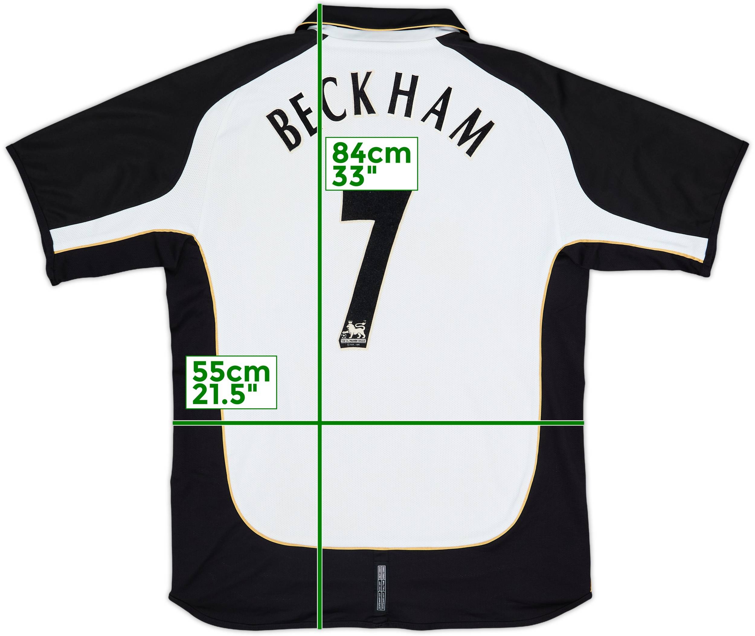 2001-02 Manchester United Centenary Away/Third Shirt Beckham #7