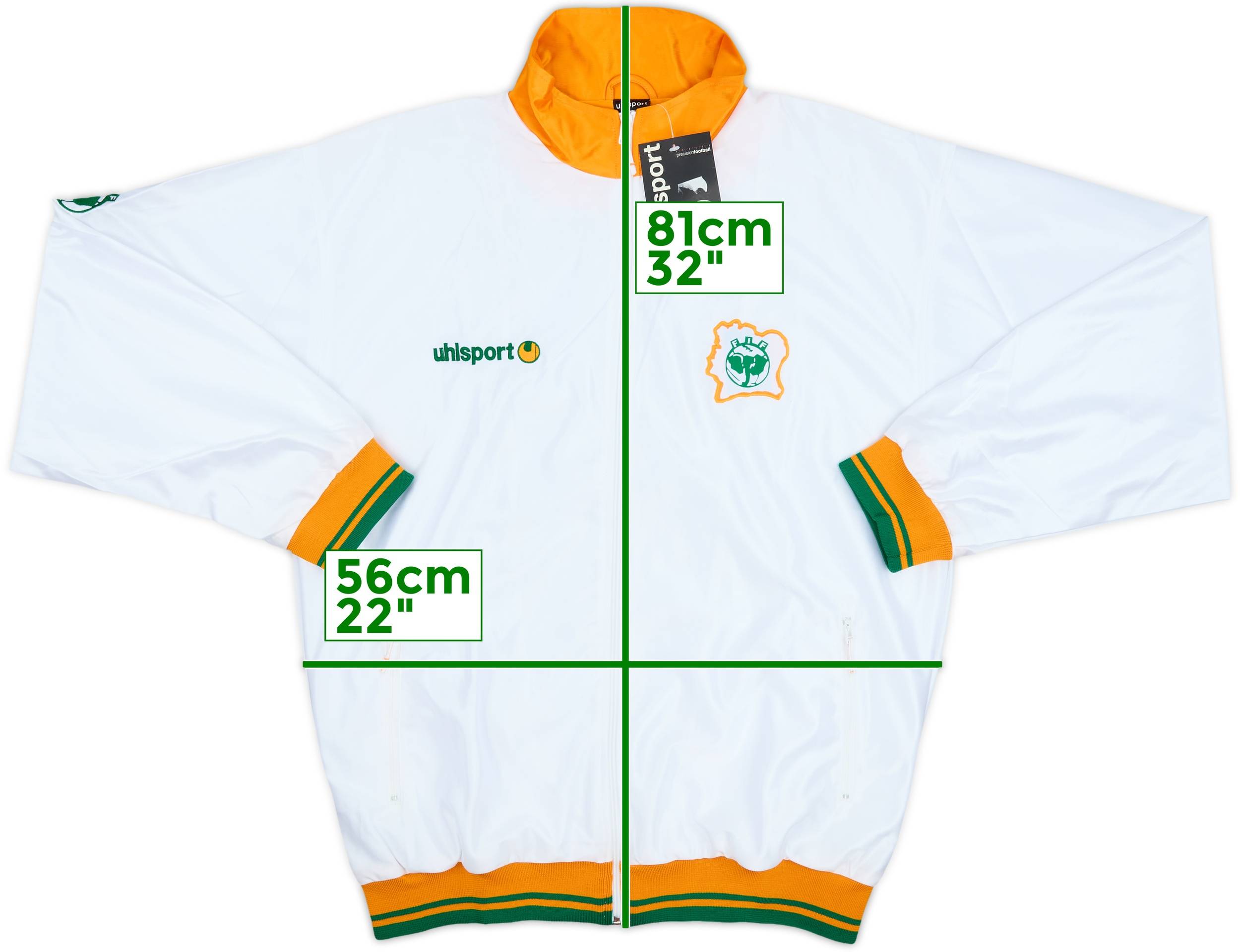 2003-04 Ivory Coast Uhlsport Track Jacket (XL)