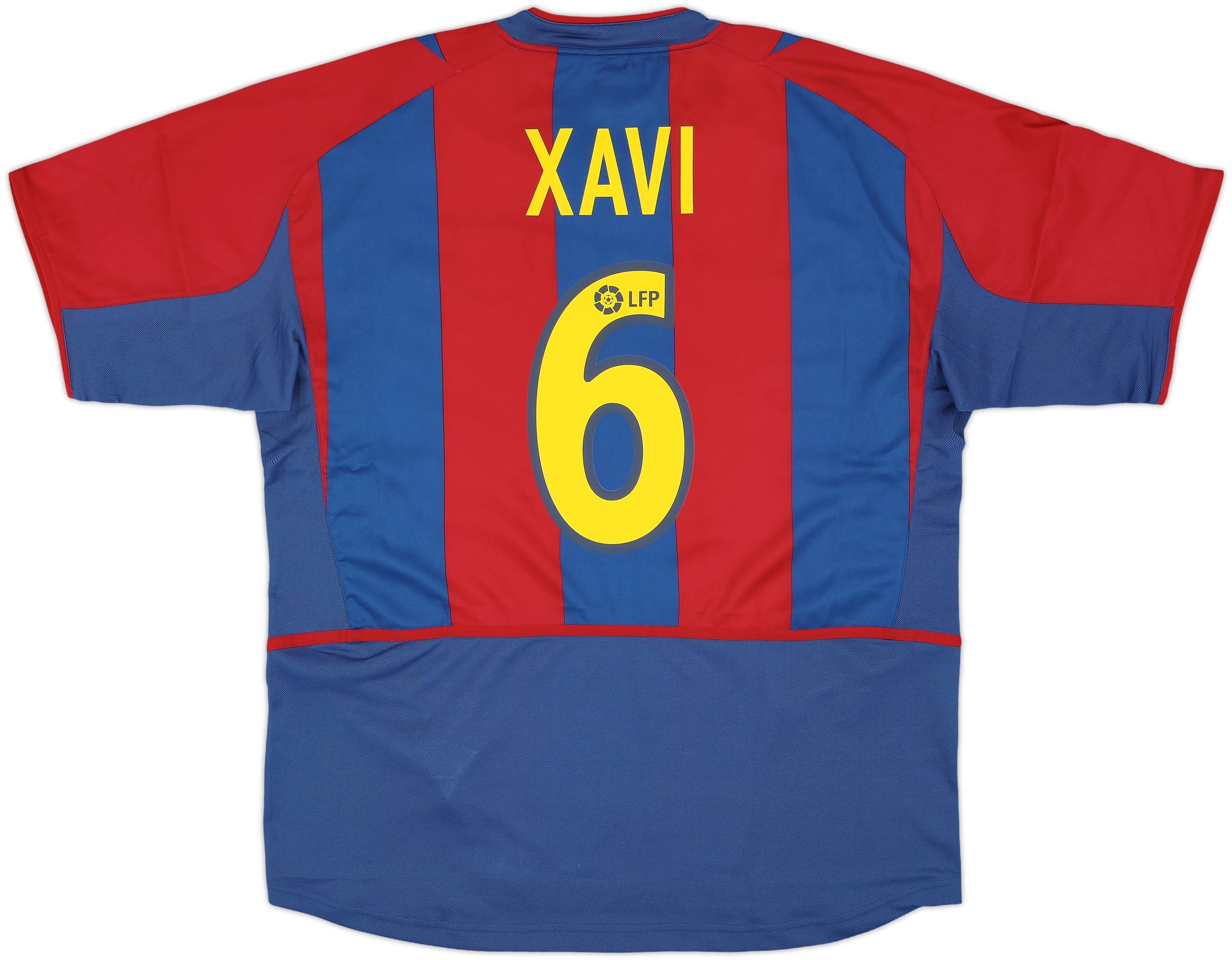 2002-03 Barcelona Home Shirt Xavi #6 (XL)