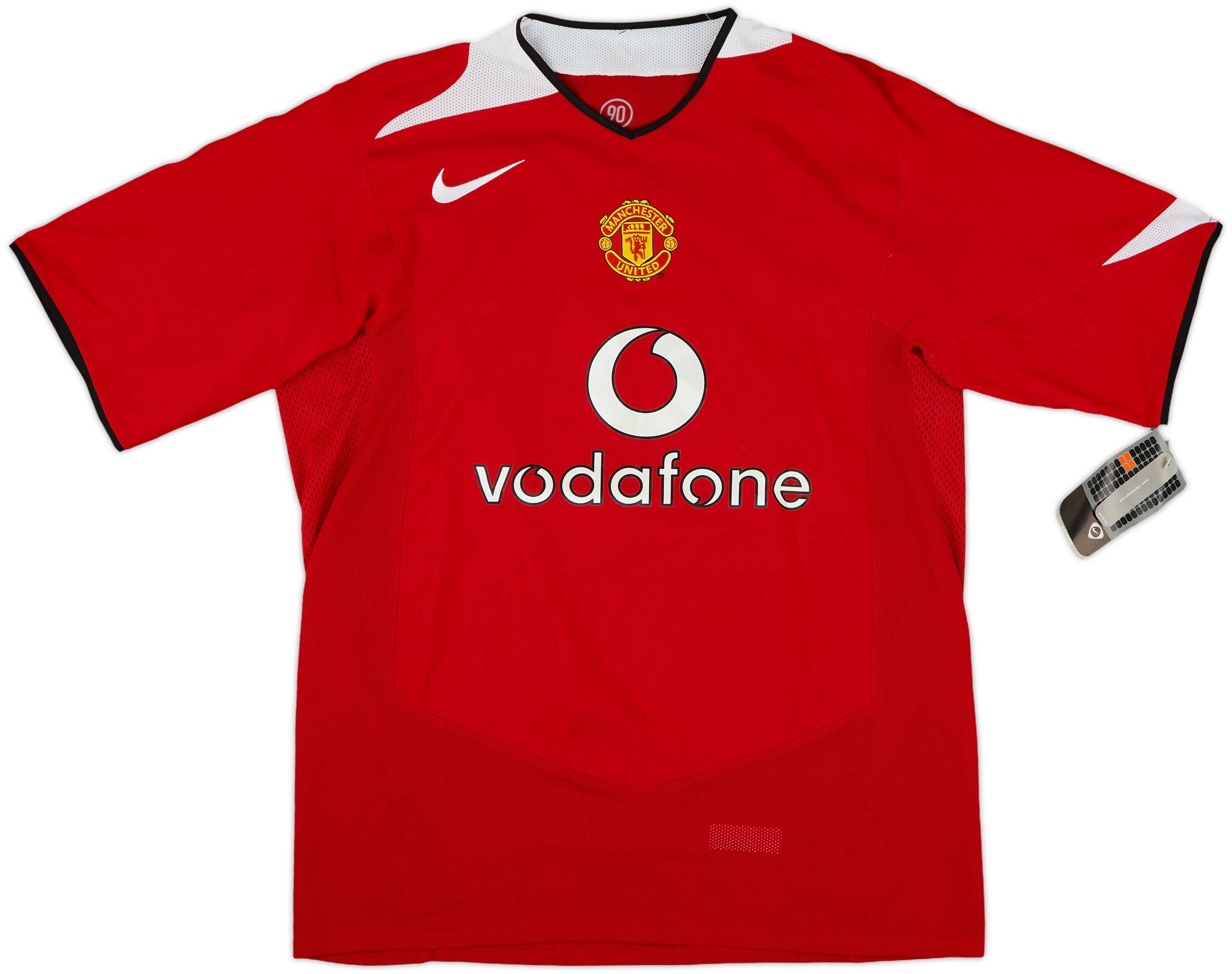 2006-07 Manchester United Home Shirt Ferdinand #5 - 8/10 - (L)