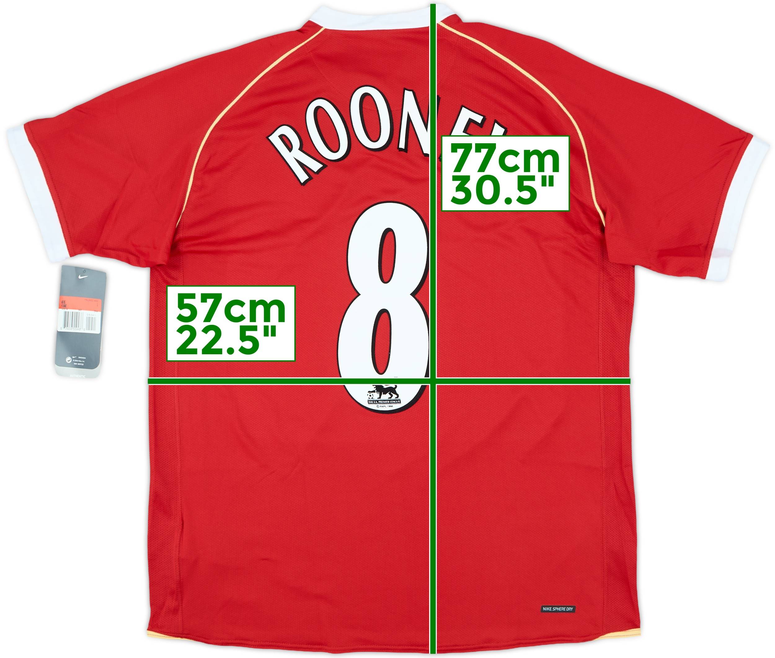 2006-07 Manchester United Home Shirt Rooney #8 (L)