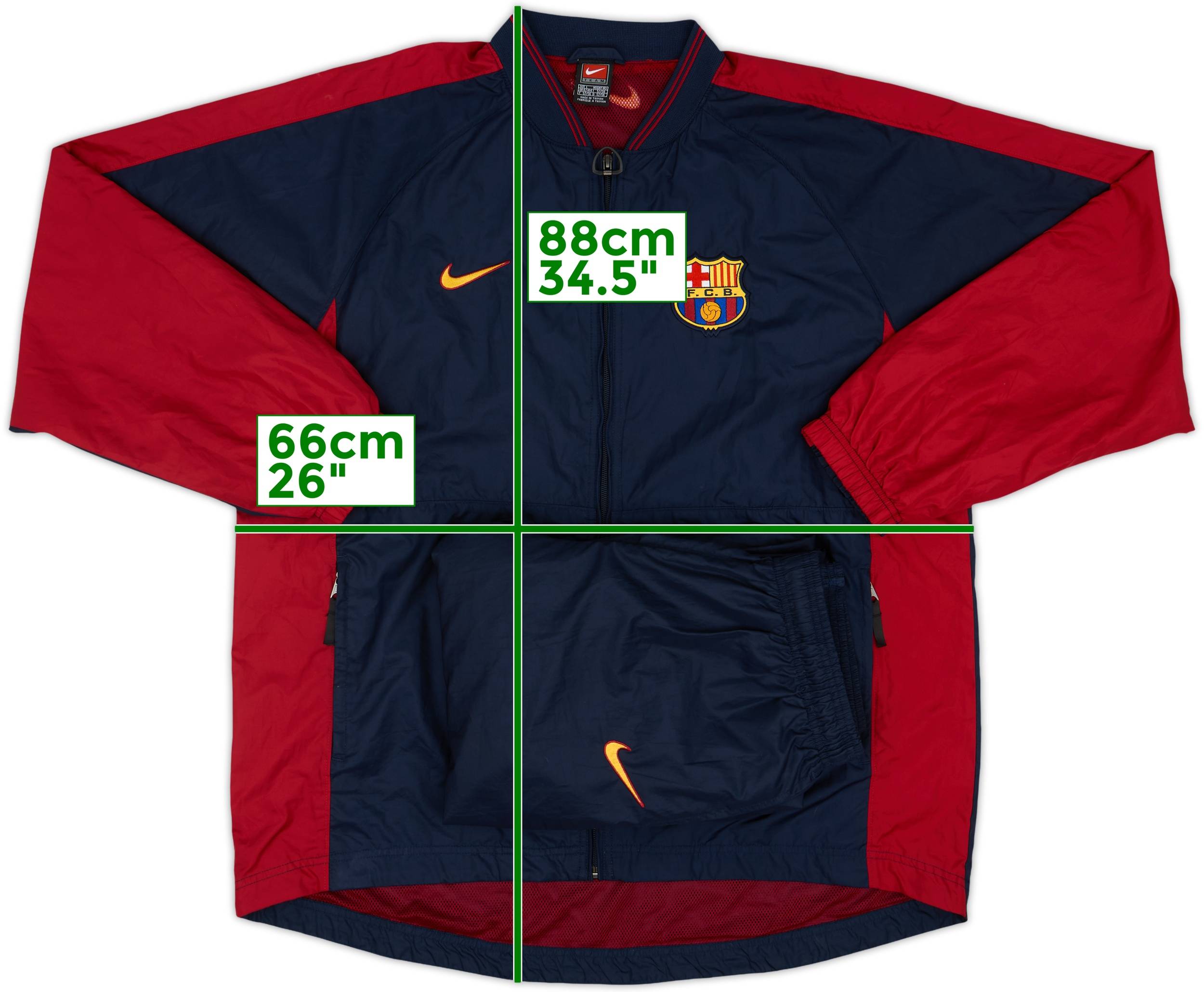 1999-00 Barcelona Nike Tracksuit - 8/10 - (L)