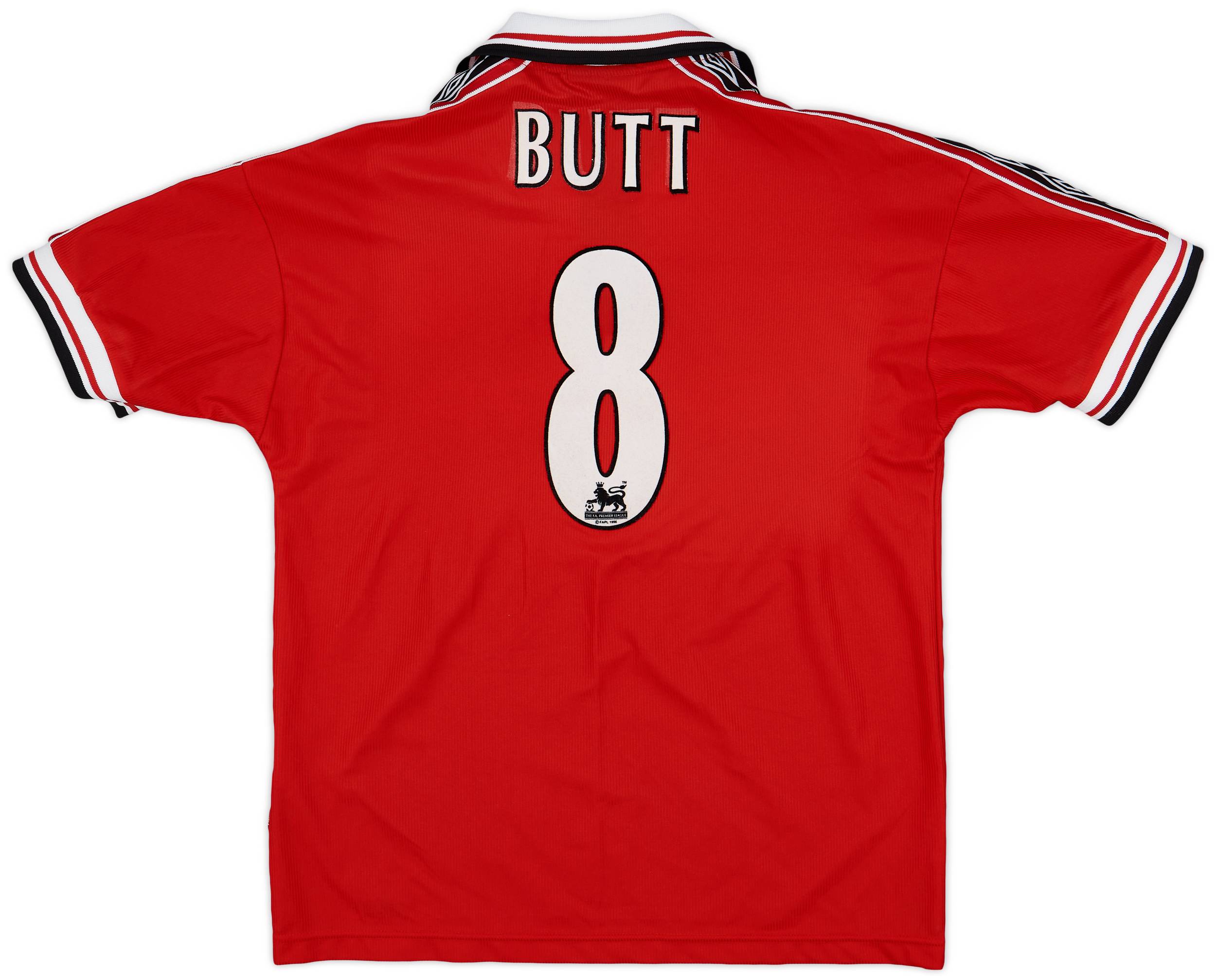 1999-00 Manchester United Home Shirt Butt #8 - 6/10 - (M)