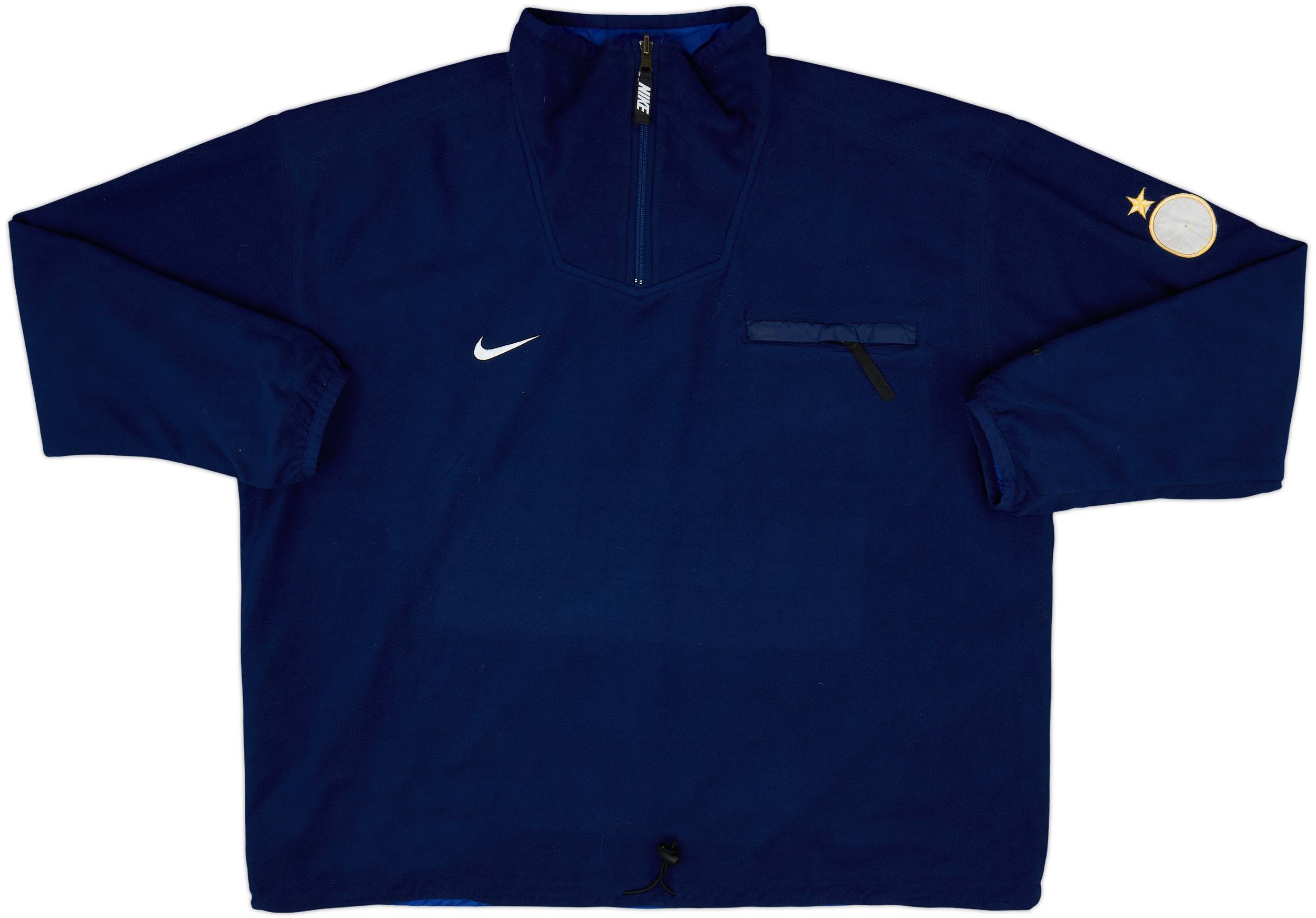 1998-99 Inter Milan Nike Reversible 1/4 Zip Fleece - 8/10 - (XL)