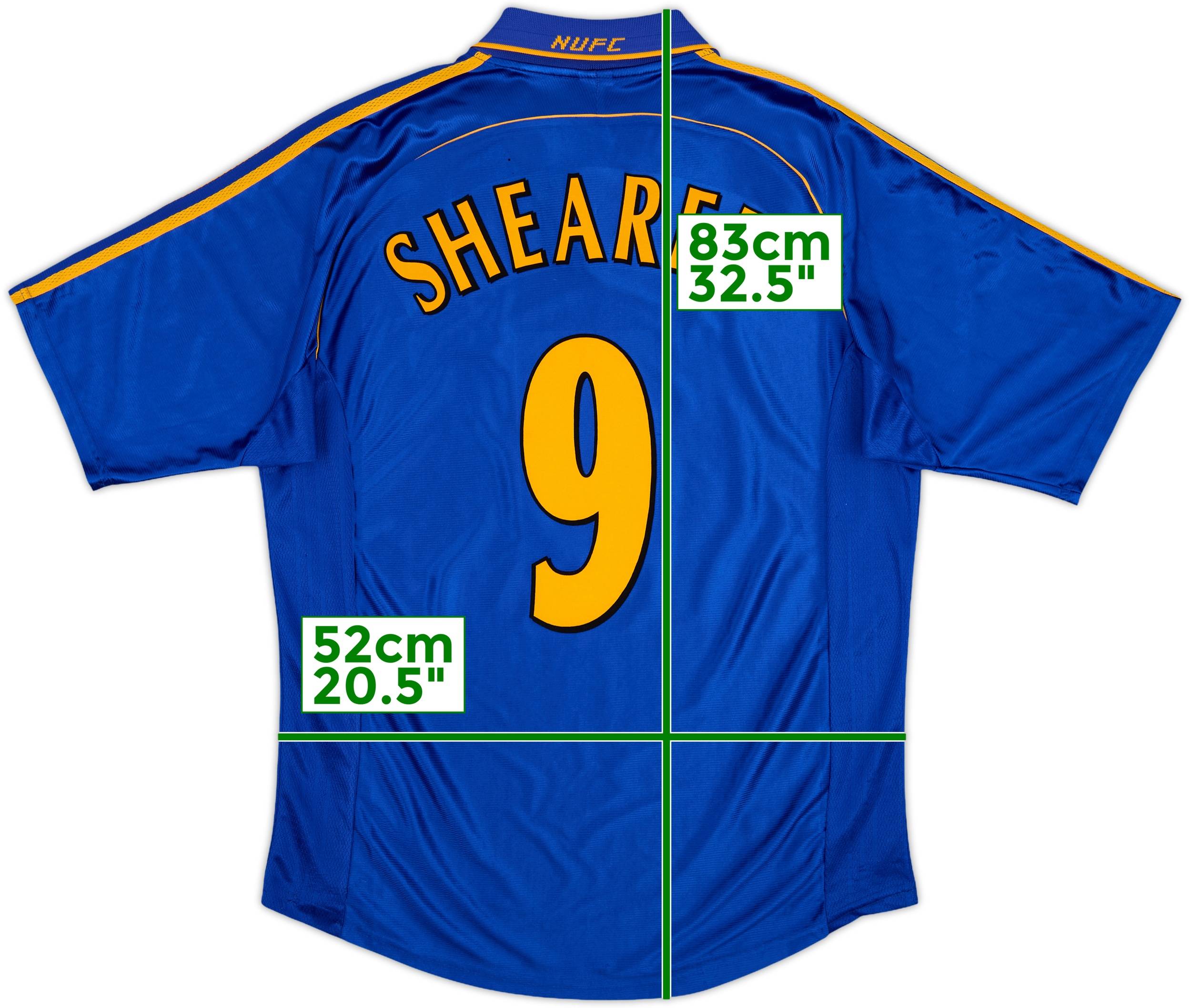 SHEARER 9 Newcastle United Shirt - Large - 1997/1998 - Home