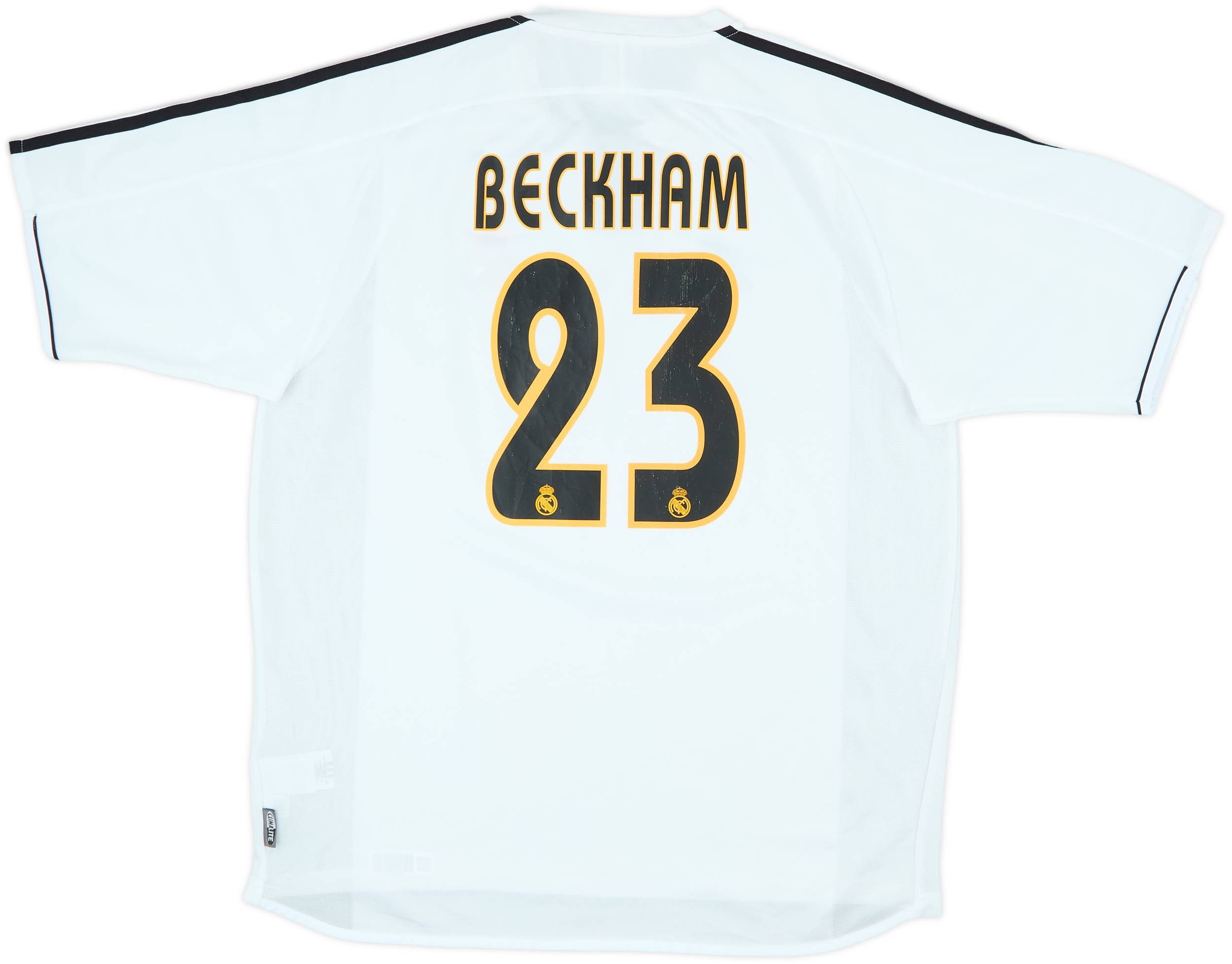 REAL MADRID 2003 2004 BECKHAM HOME SHIRT FOOTBALL SOCCER