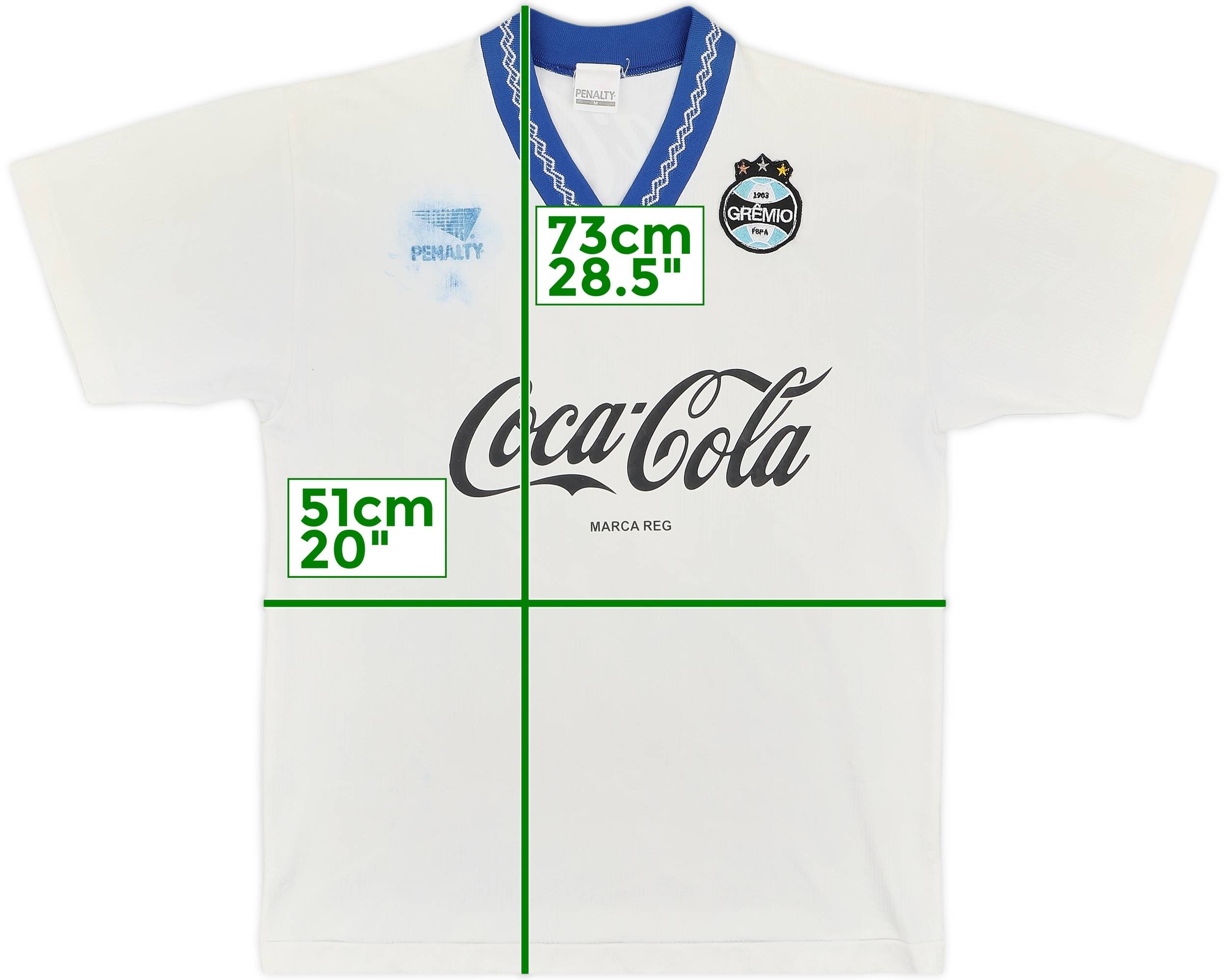 1991 Gremio Away Shirt #2 - 4/10 - (M)