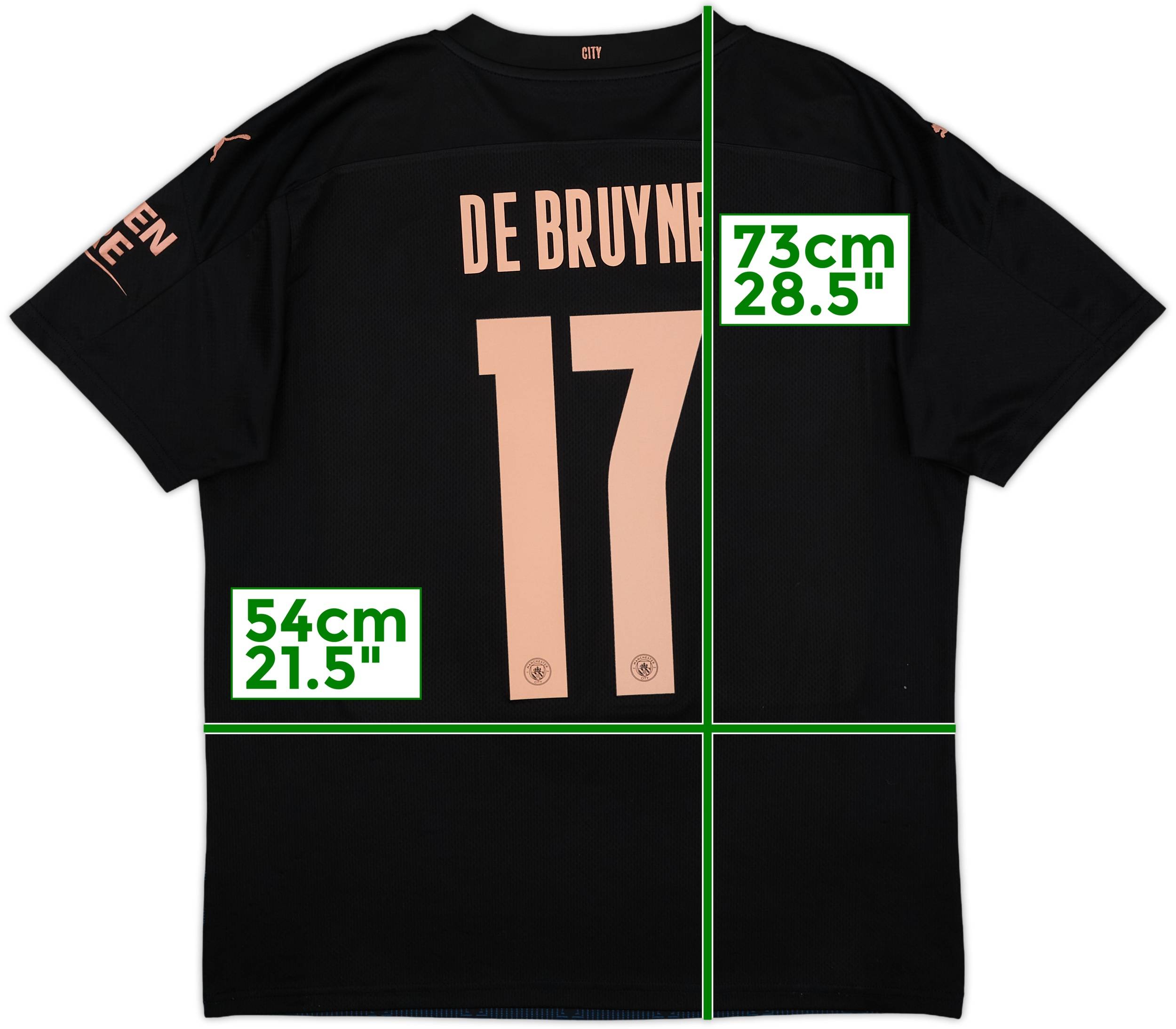 2020-21 Manchester City Away Shirt De Bruyne #17 - 9/10 - (L)