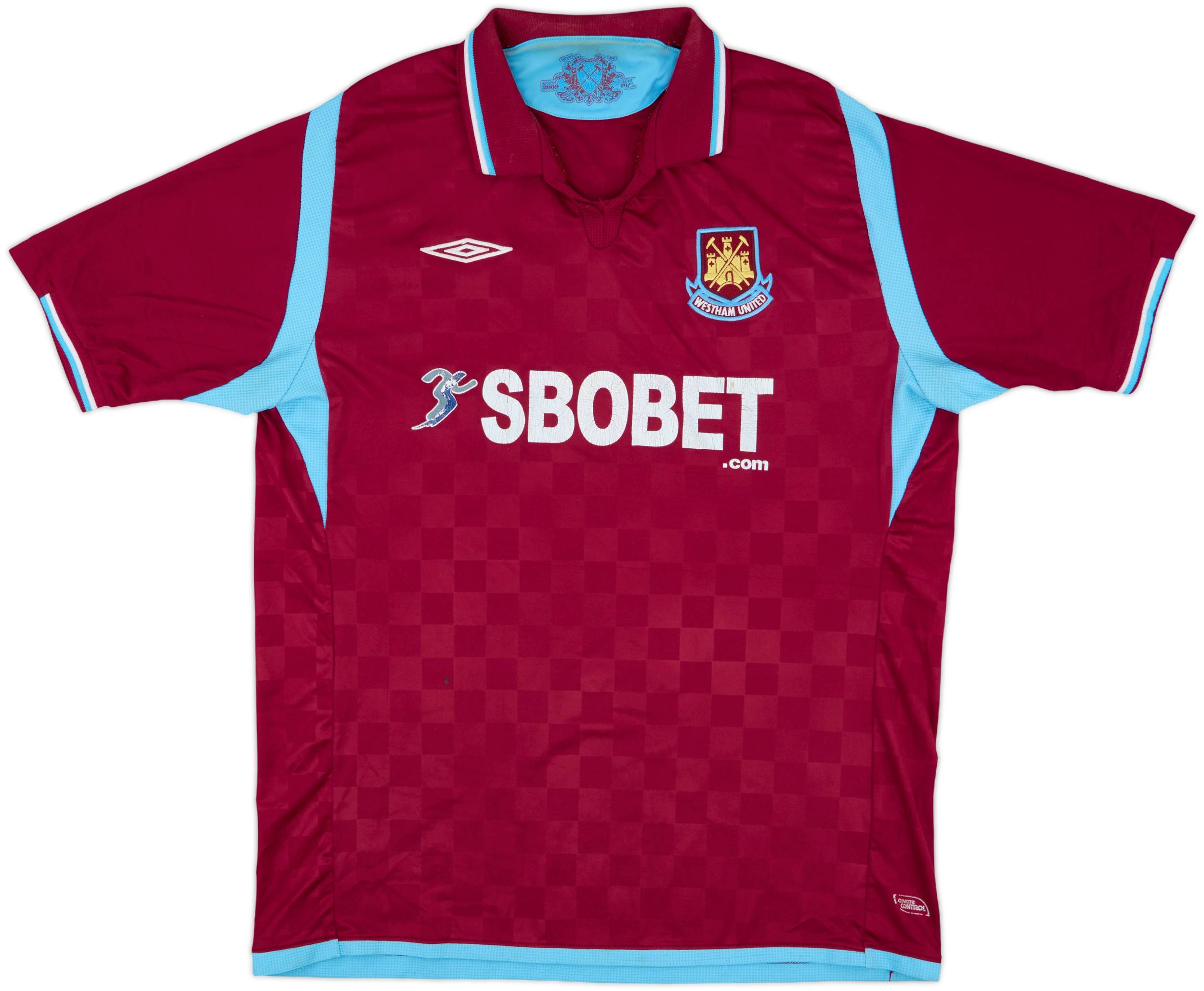 West Ham United 2009-2010 ユニフォーム 2009-10 West Ham Home Shirt - 5/10 - (XL)