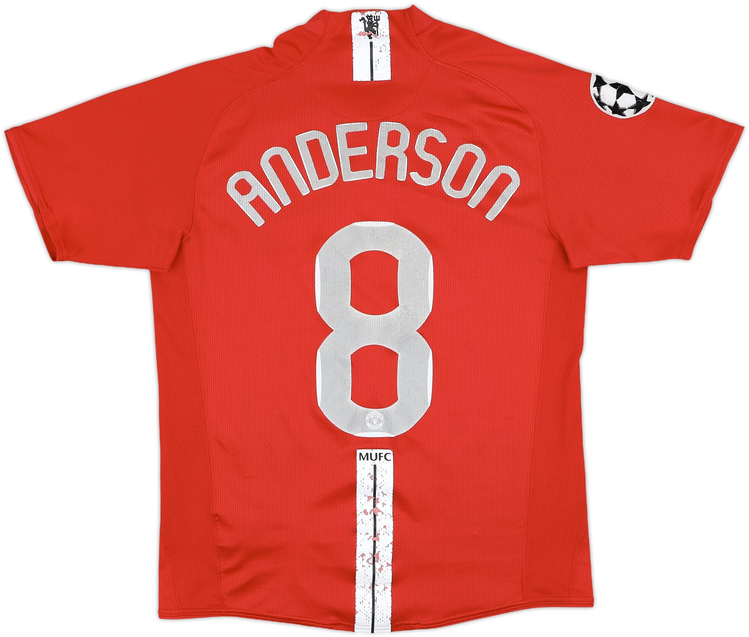 2007-09 Manchester United Home Shirt Anderson #8 - 5/10 - (S)