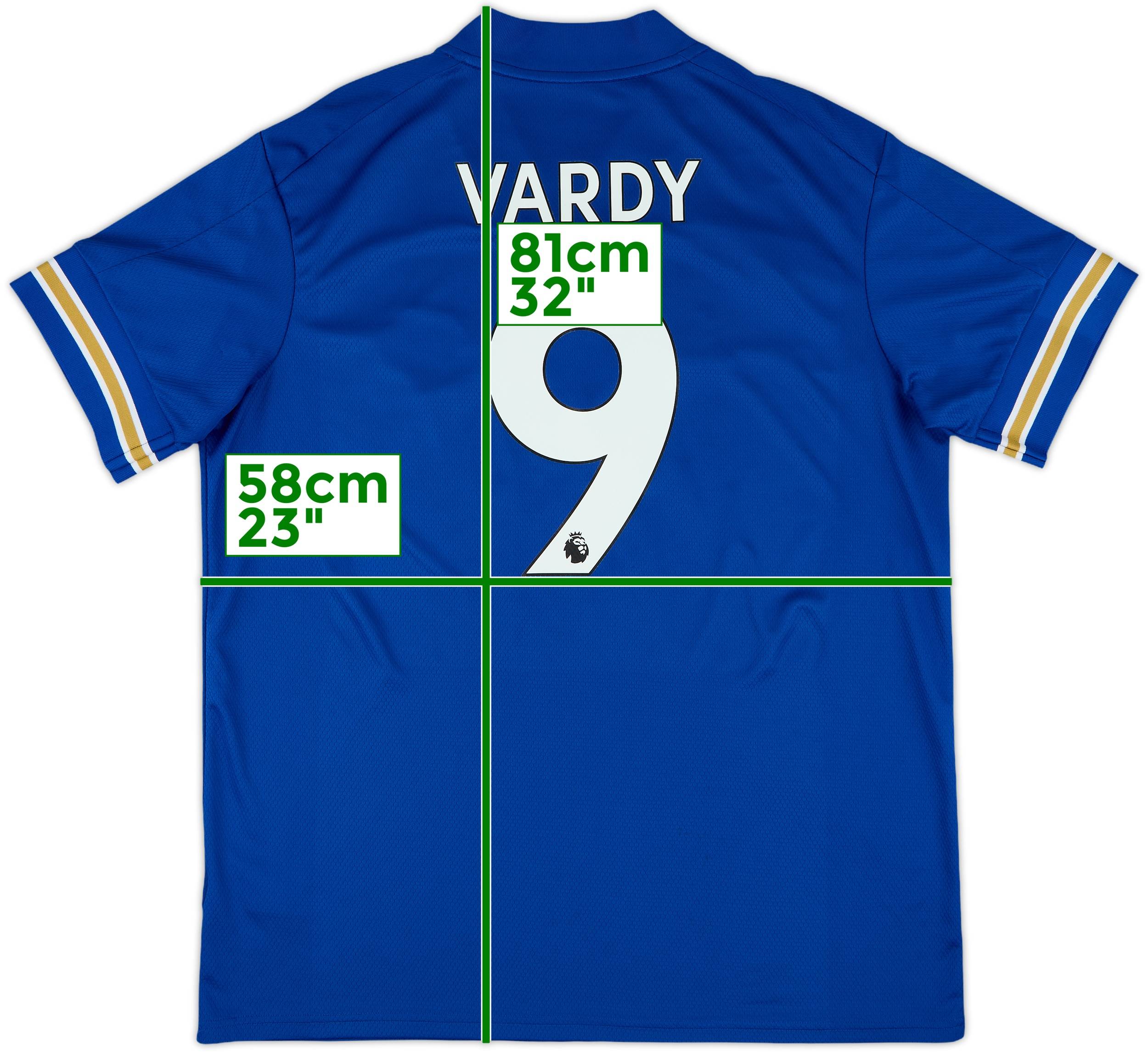 Leicester19-20 City VARDY 9 ユニフォームMサイズ 2020-21 Leicester Home Shirt Vardy #9 - 10/10 - (XL)