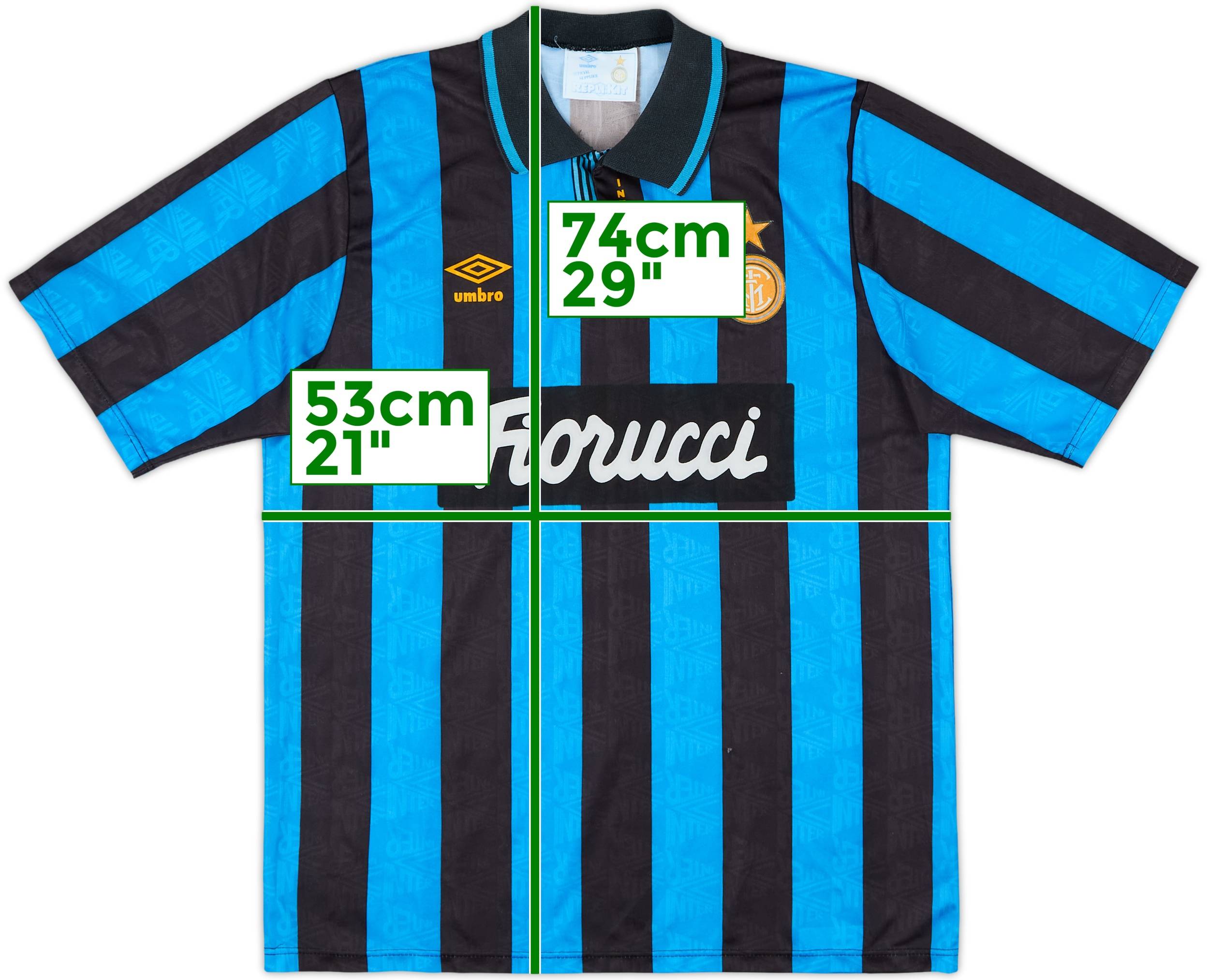 Inter Milan Home Shirt 1992-1993 Umbro Size XL (BNIB) | eBay