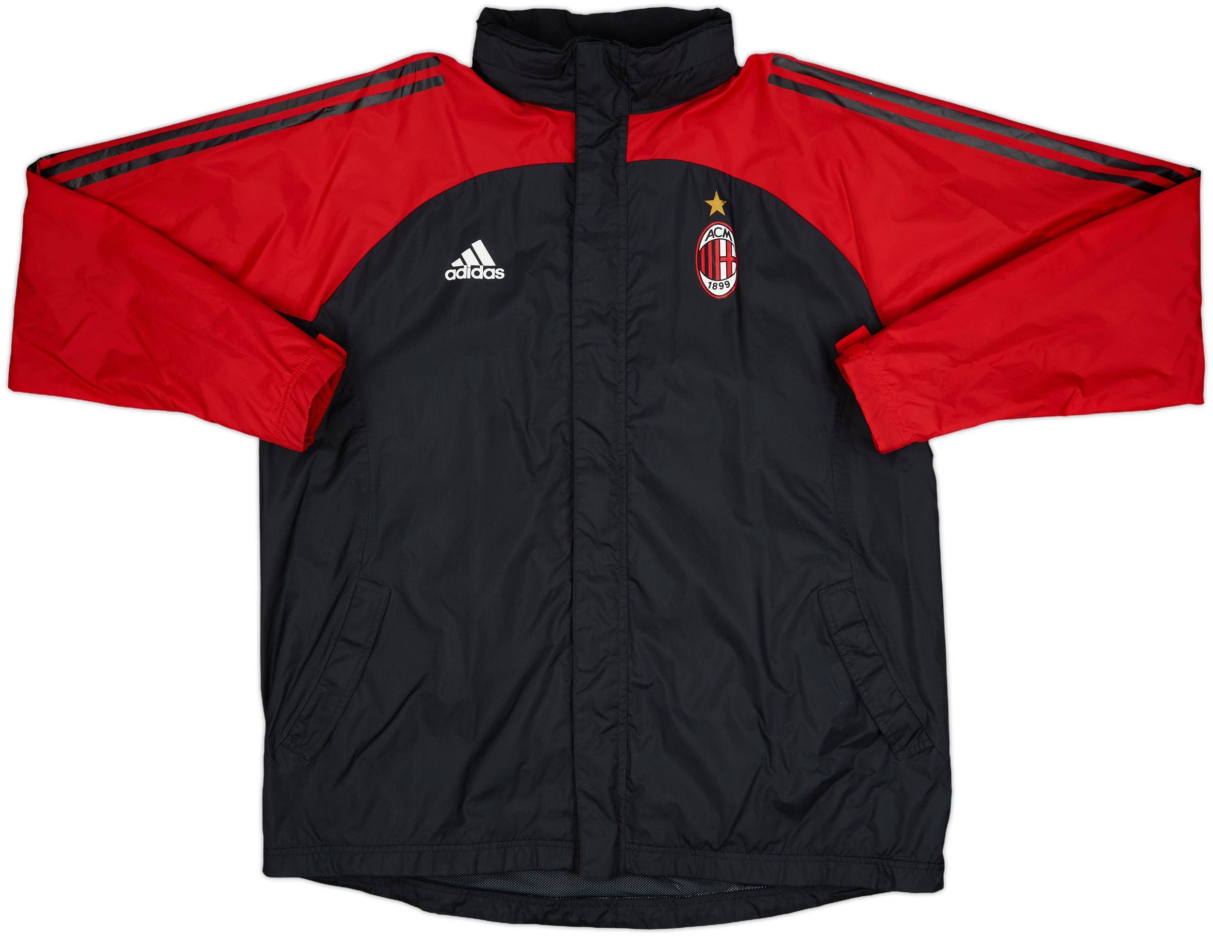 adidas AC Milan 2002-2003 Home Jersey Medium Red Black Italy