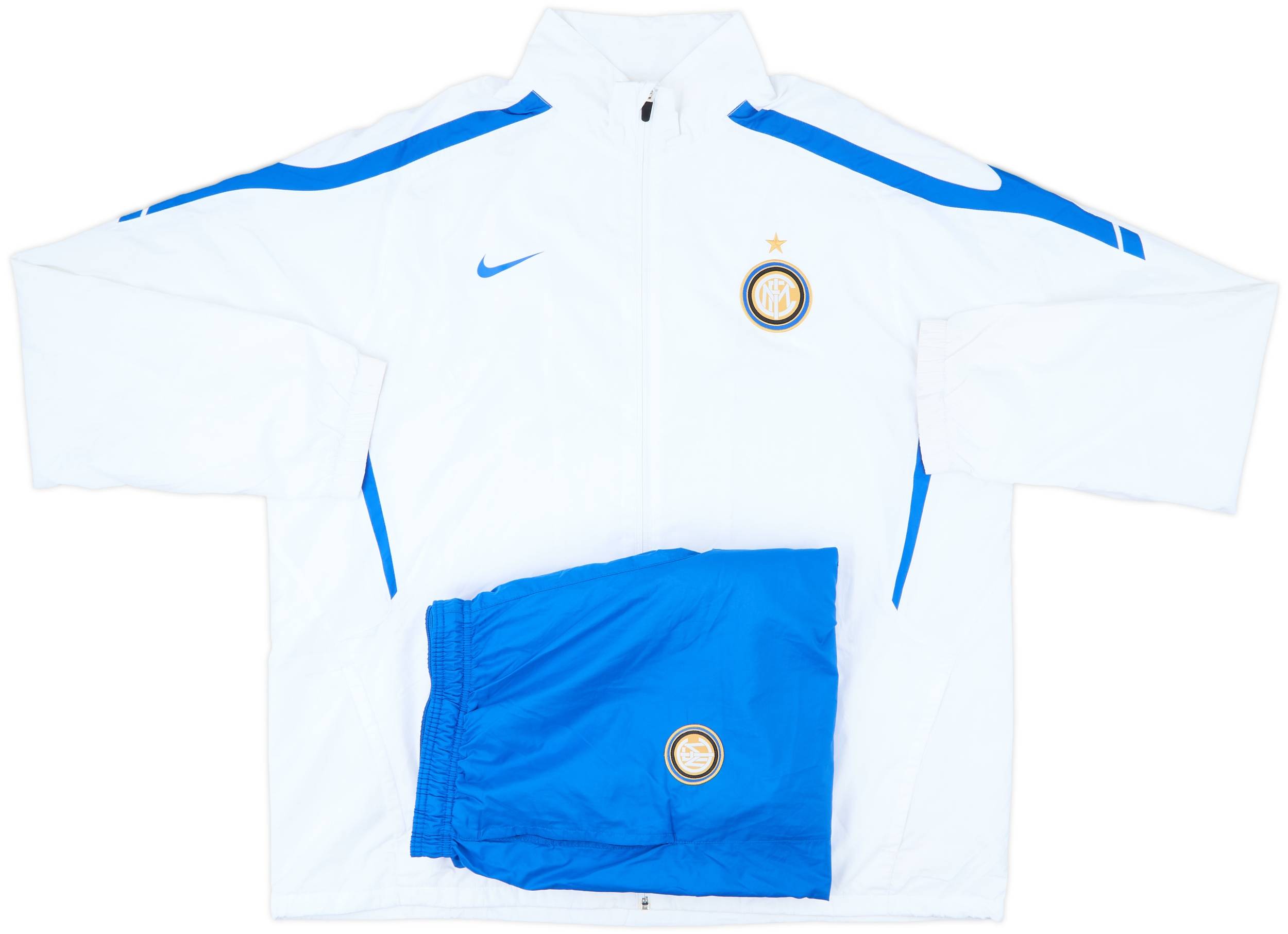 ”00s NIKE\" intel milano #4 zannetti XL 2001 2002 inter nike home jersey zanetti 4