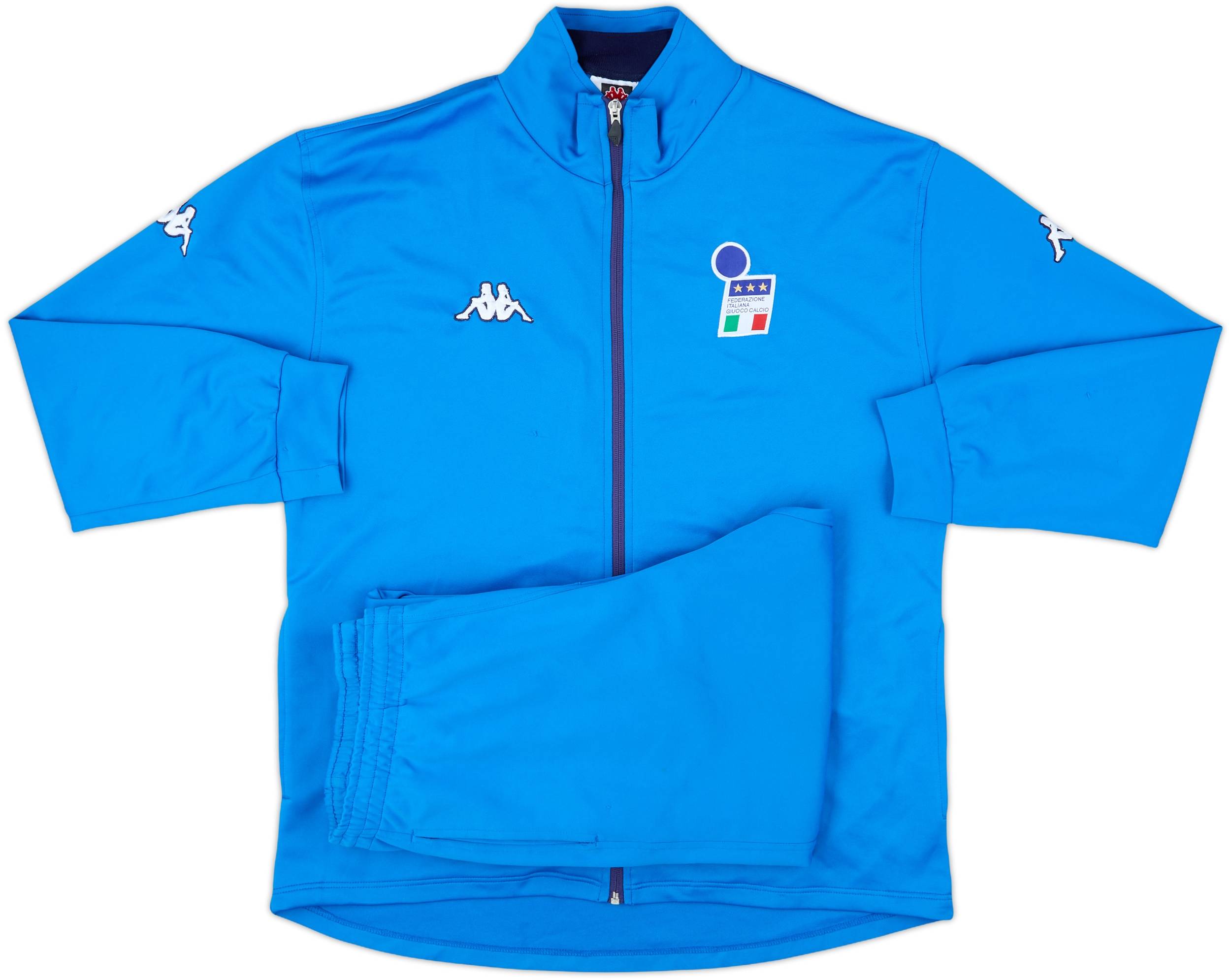 2002 イタリア代表　kappa トラックジャケット 2002 Italy Kappa Tracksuit - 8/10 - (XL)