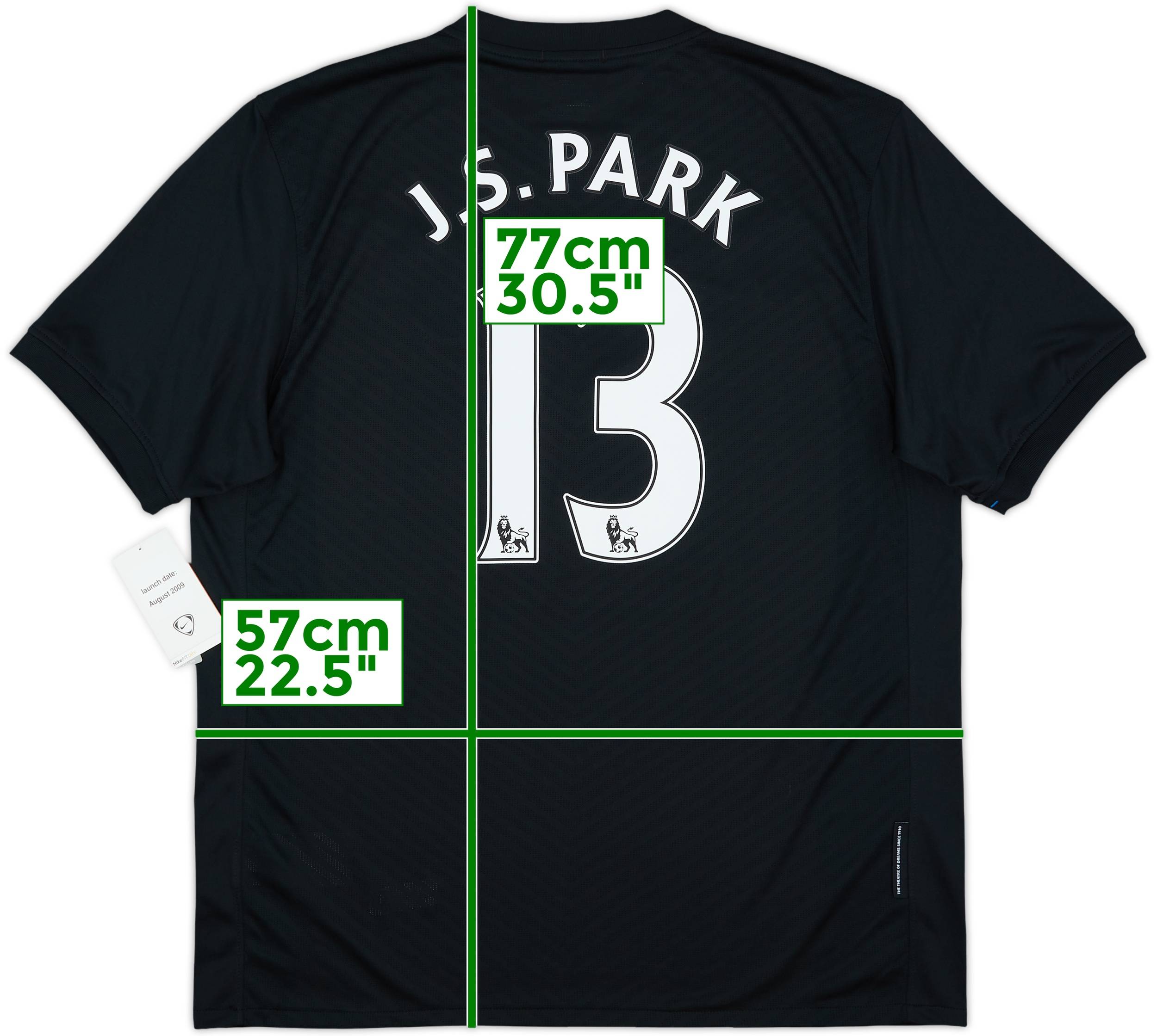 2009-10 Manchester United Away Shirt J.S. Park #13 (L)