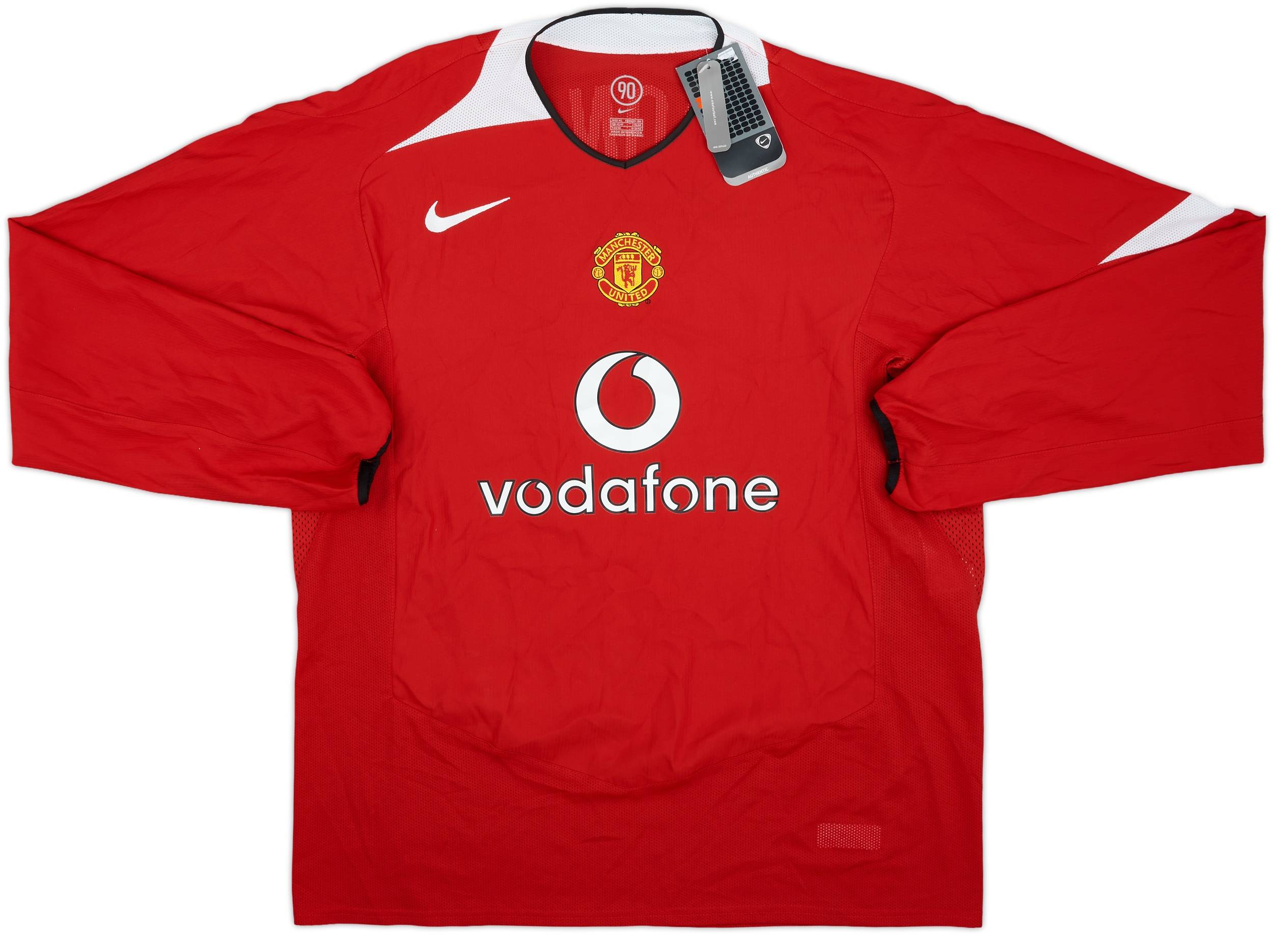 2004-06 Manchester United Home L/S Shirt Rooney #8 (XL)