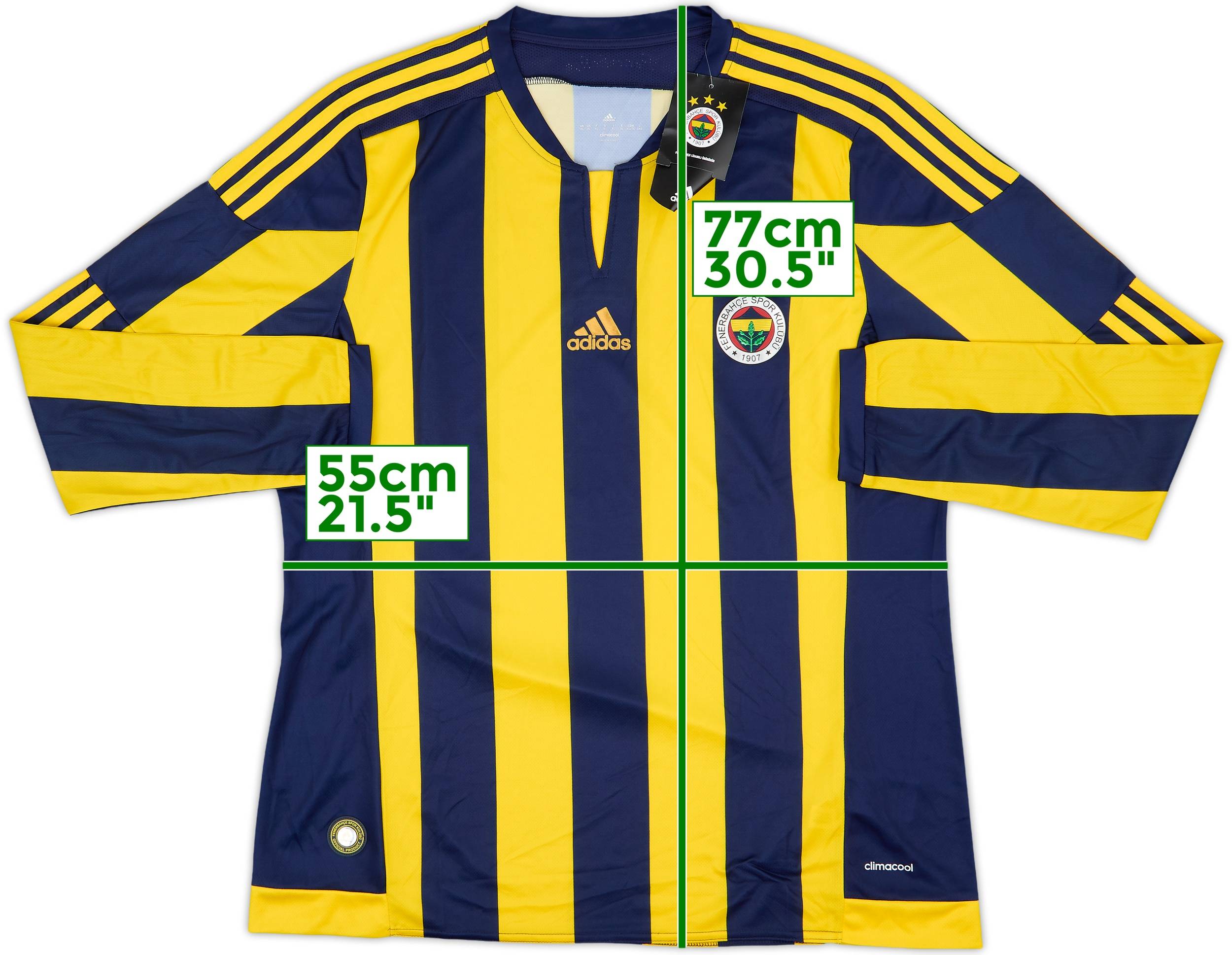 adidas 2015-16 Fenerbahce Third Shirt - 8/10 - (L