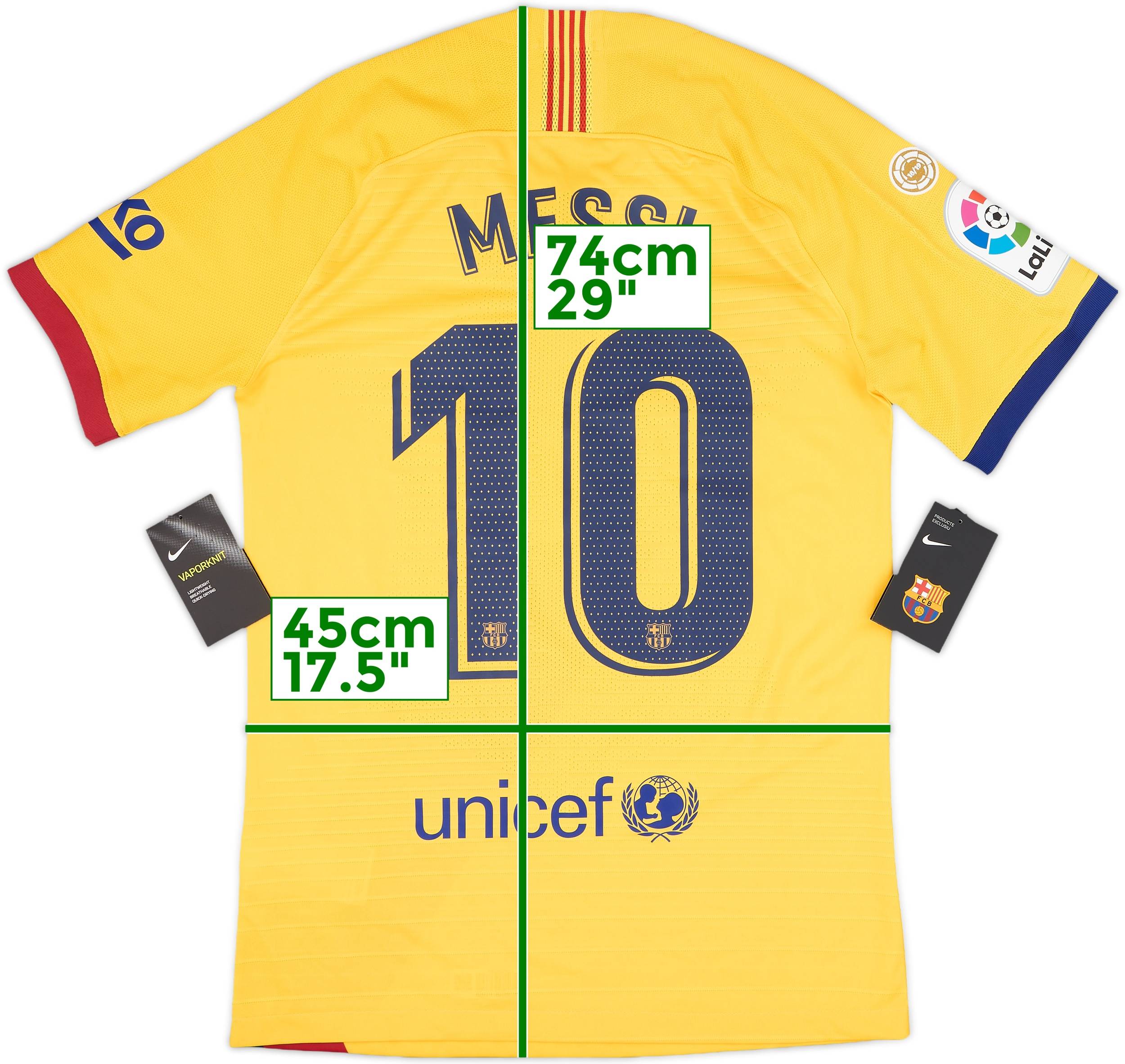 2019-20 Barcelona Authentic Away Shirt Messi #10 (S)