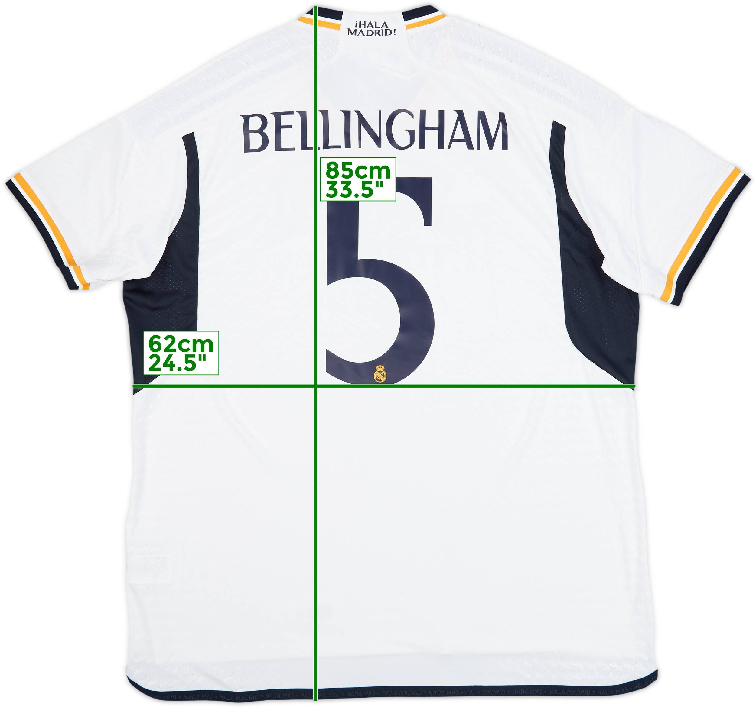 2023-24 Real Madrid Authentic Home Shirt Bellingham #5 (XXL)